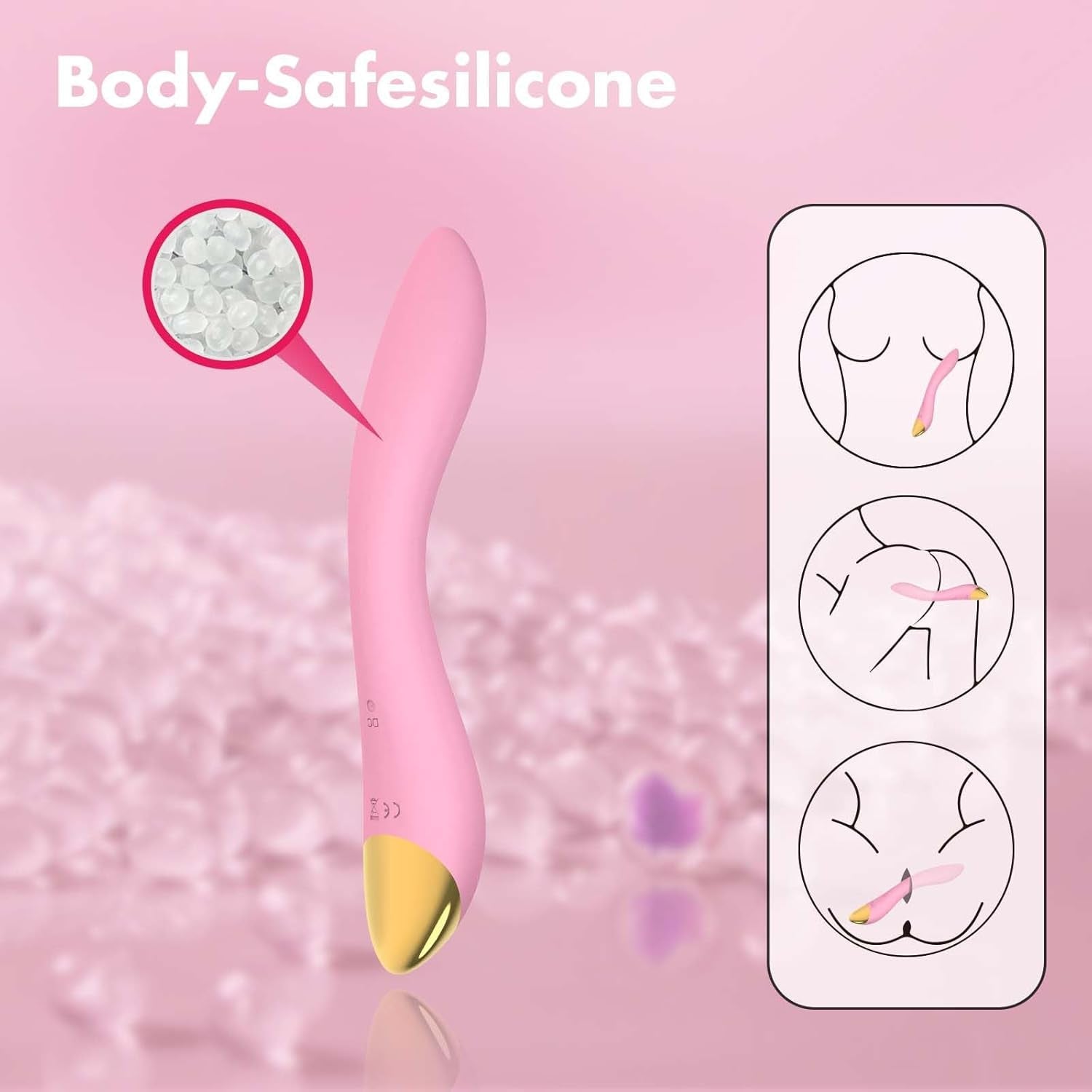 FlamingoFlex G - Spot Vibrator Wand, 9 Modes - Vixen | Nova Network