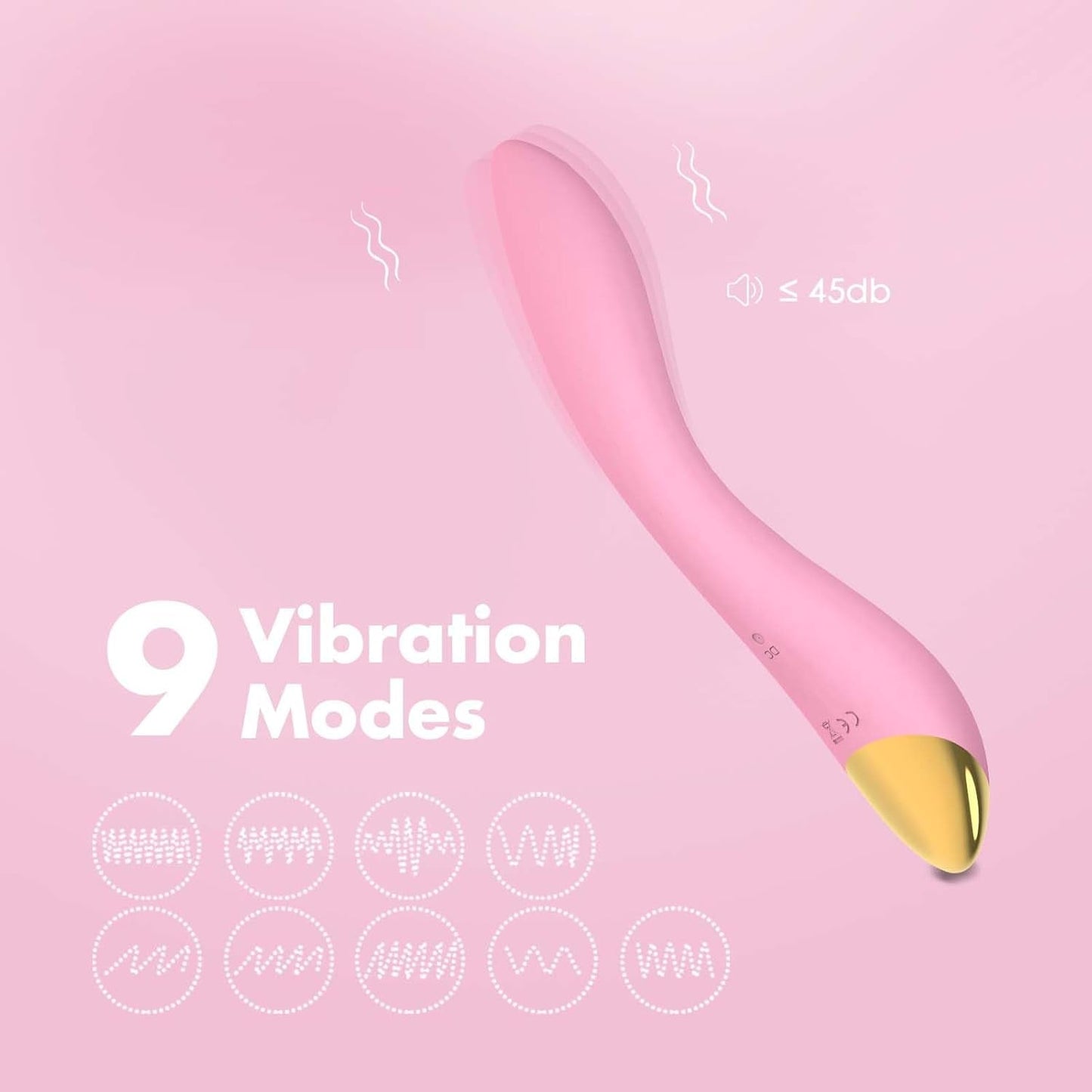 FlamingoFlex G - Spot Vibrator Wand, 9 Modes - Vixen | Nova Network