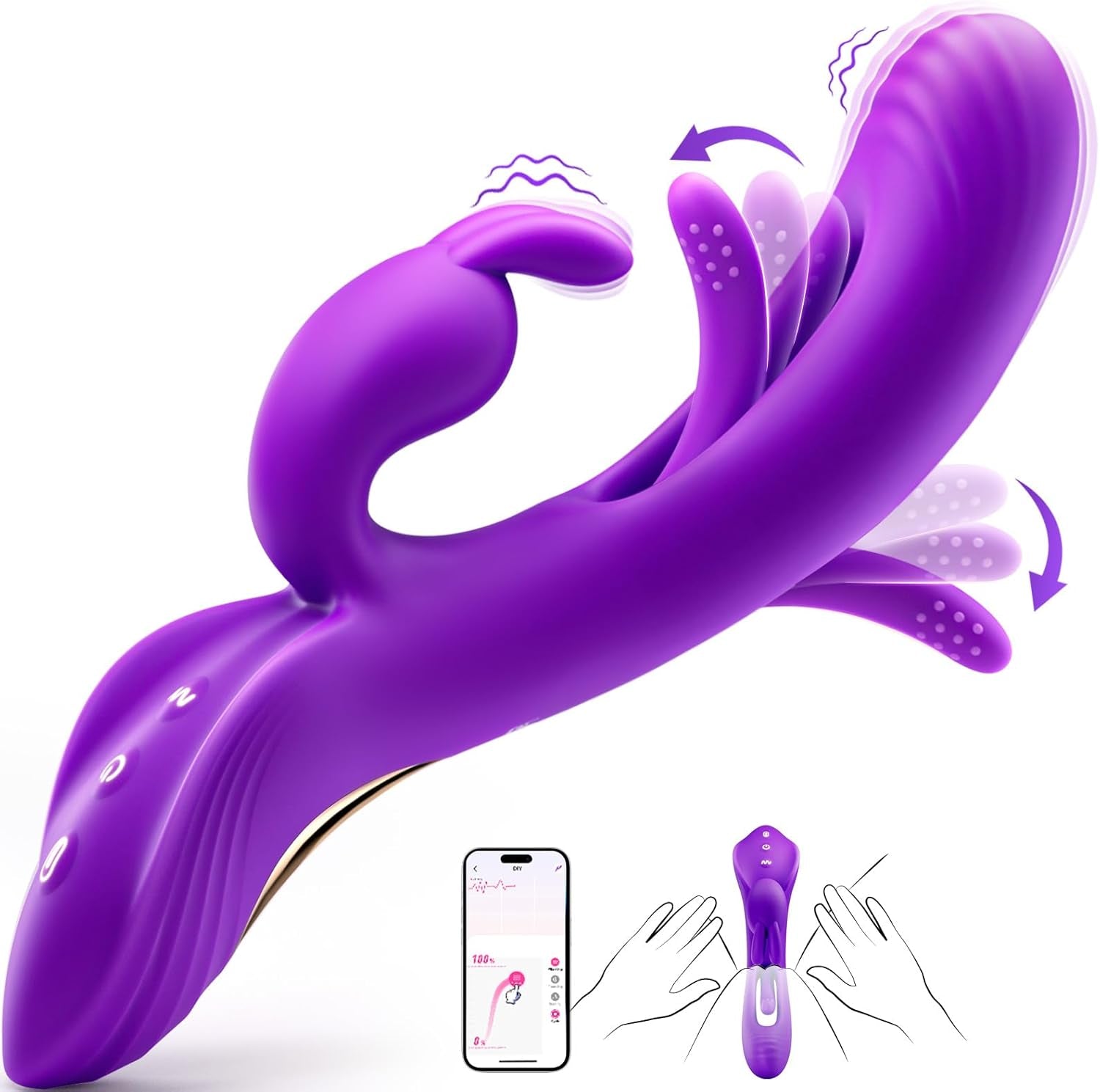 FlapVibe 4 - in - 1 Pleasure Rabbit Vibrator - Vixen | Nova Network
