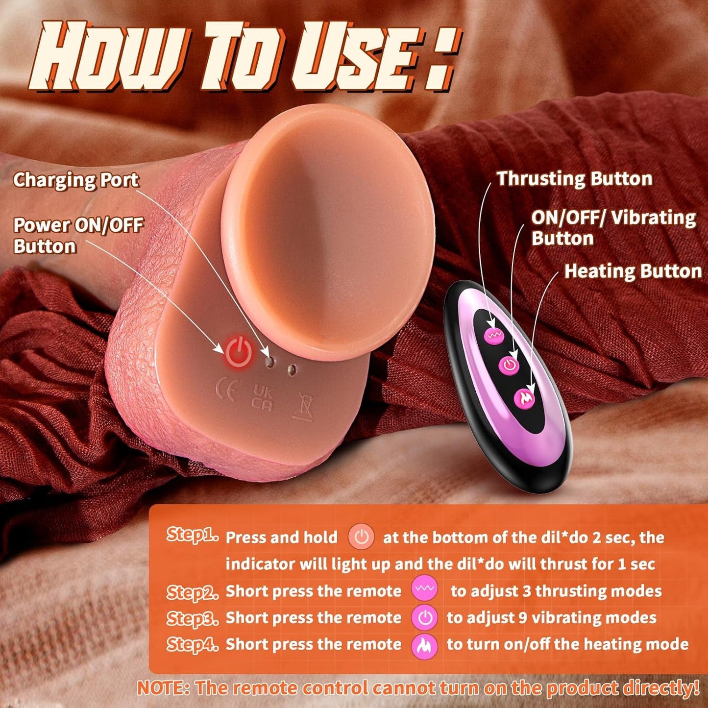 FleshGlide Heated Thrusting Foreskin Dildo - Vixen | Nova Network