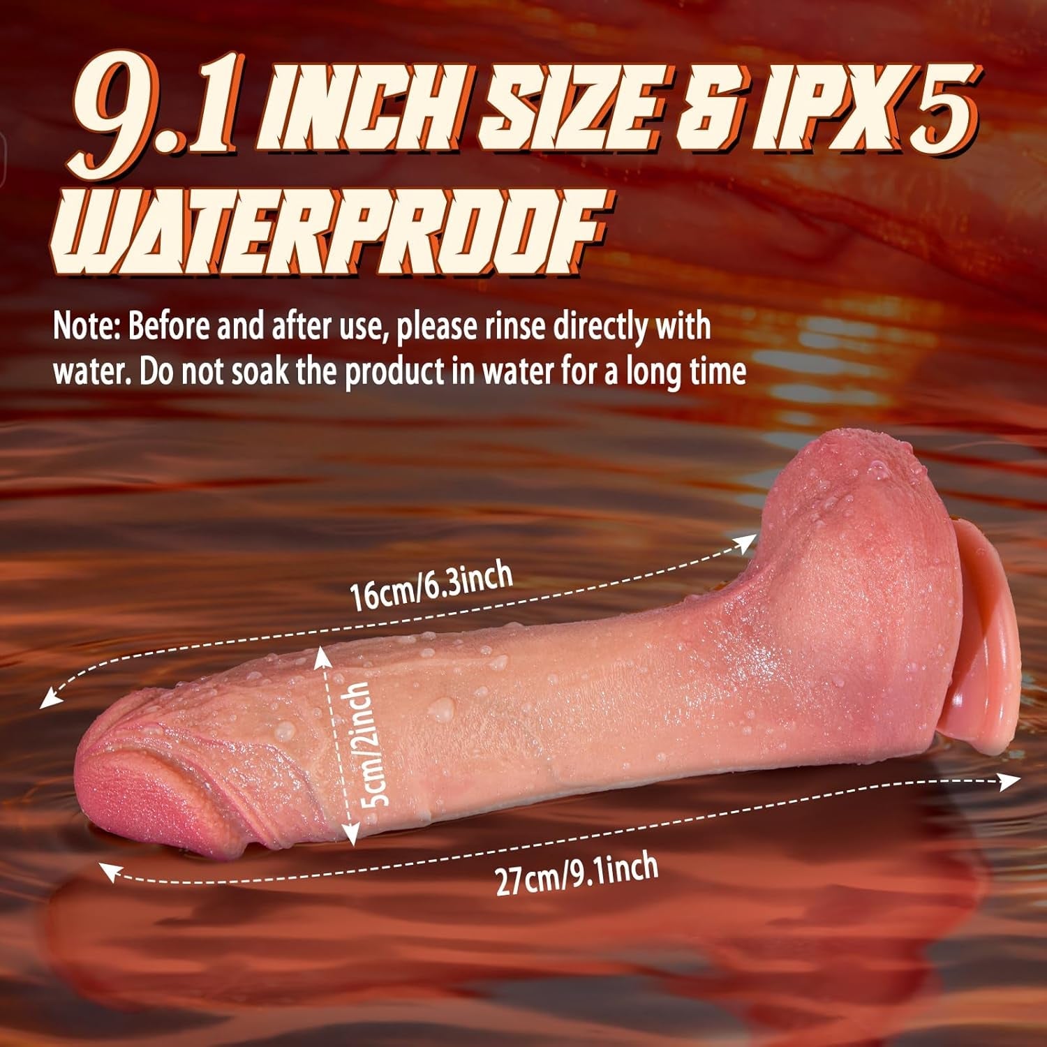 FleshGlide Heated Thrusting Foreskin Dildo - Vixen | Nova Network