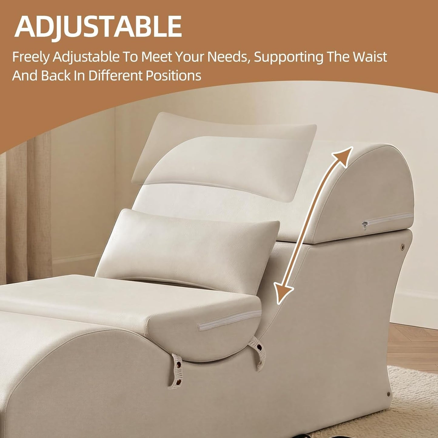 FlexBench Beige Sex Chaise Lounge - Vixen | Nova Network