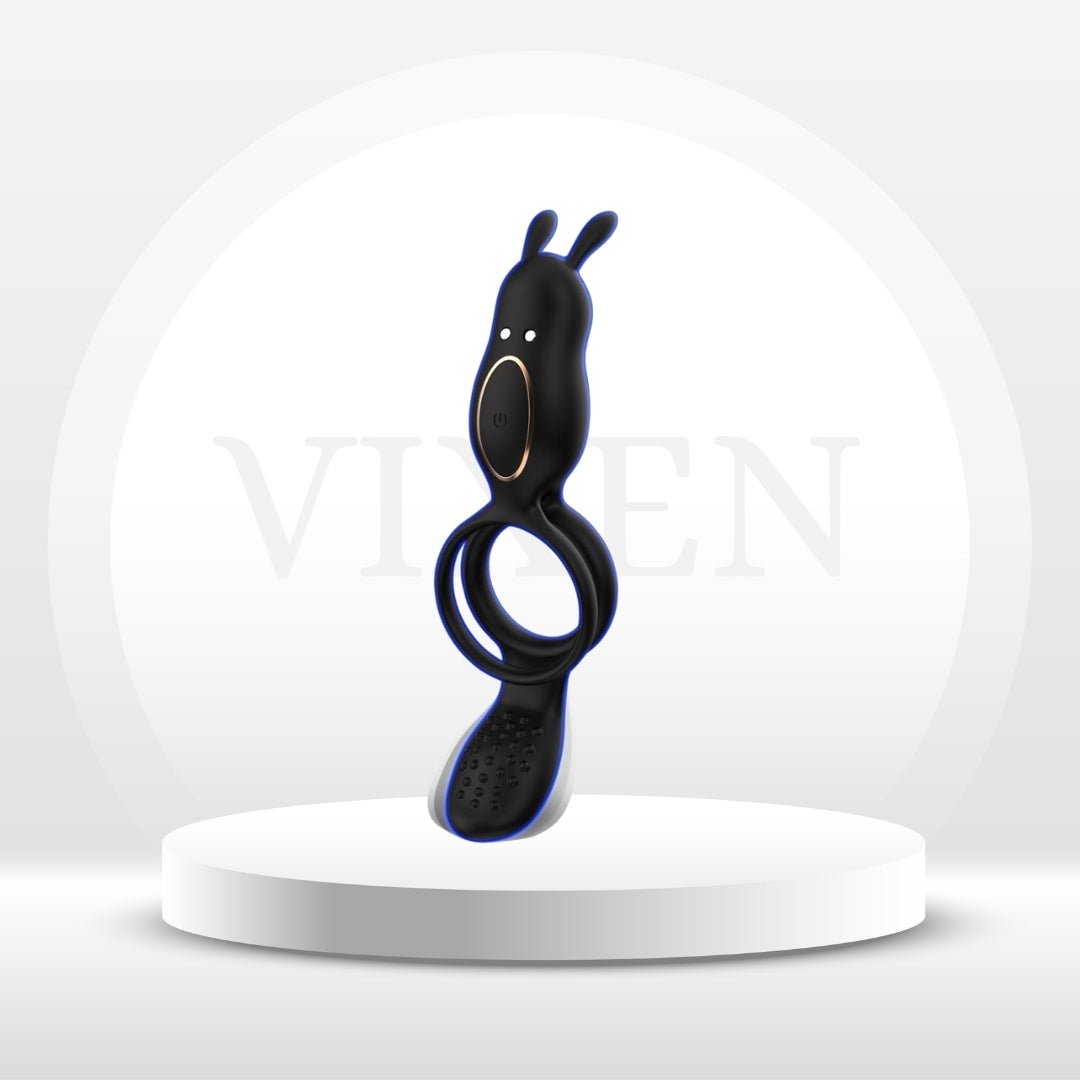 FlexBond Vibrating Cock Ring with Rabbit Clit Stimulator - Vixen | Nova Network
