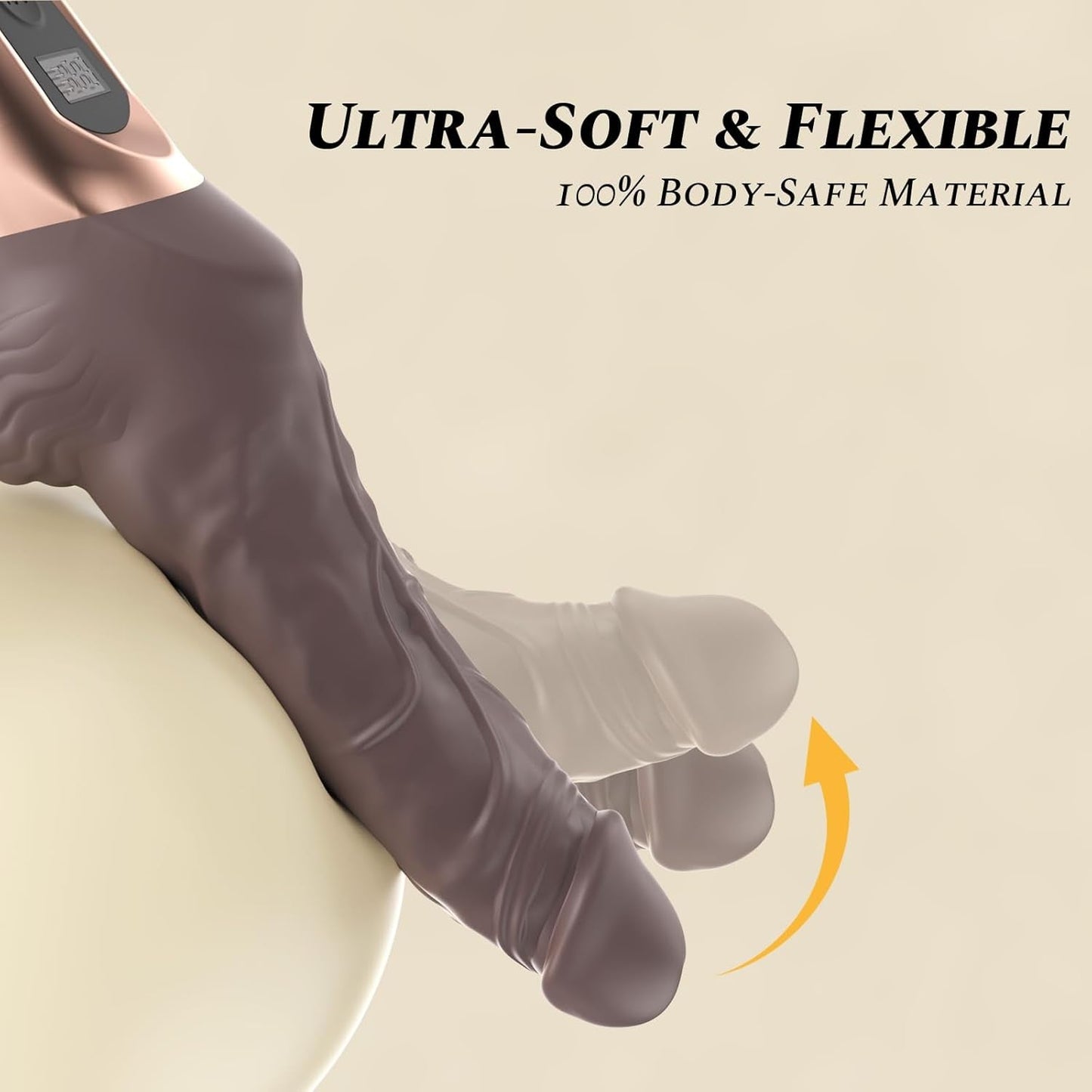 FlexDrive 9.8” Thrusting Vibrator Dildo - Vixen | Nova Network