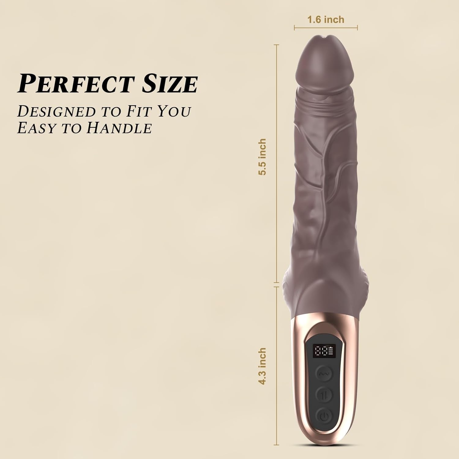 FlexDrive 9.8” Thrusting Vibrator Dildo - Vixen | Nova Network
