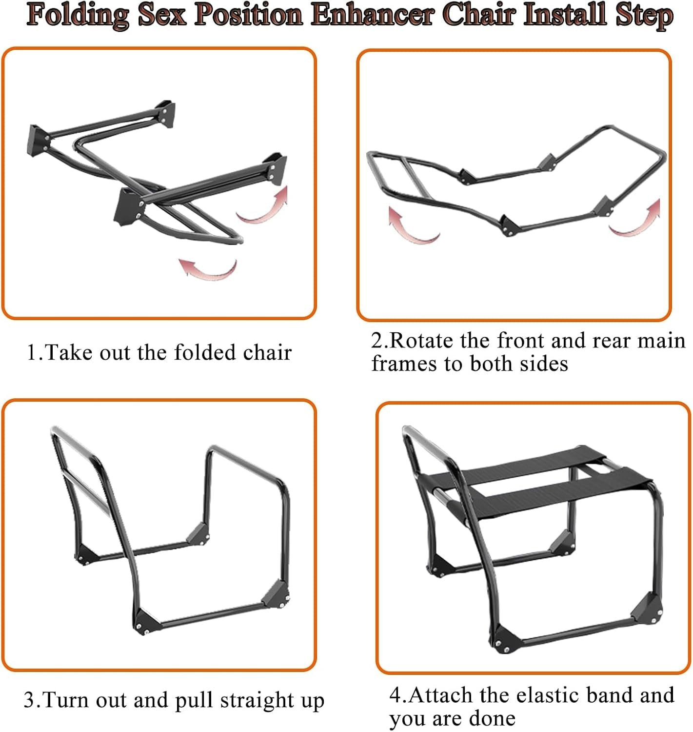 FlexFold Foldable Sex Chair with Dildo Stand - Vixen | Nova Network