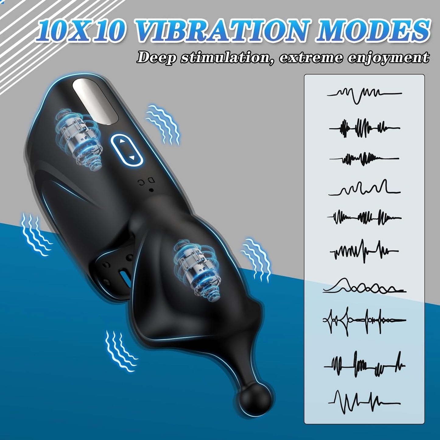 FlexGlide Male Trainer Vibrator Glans Stimulator - Vixen | Nova Network
