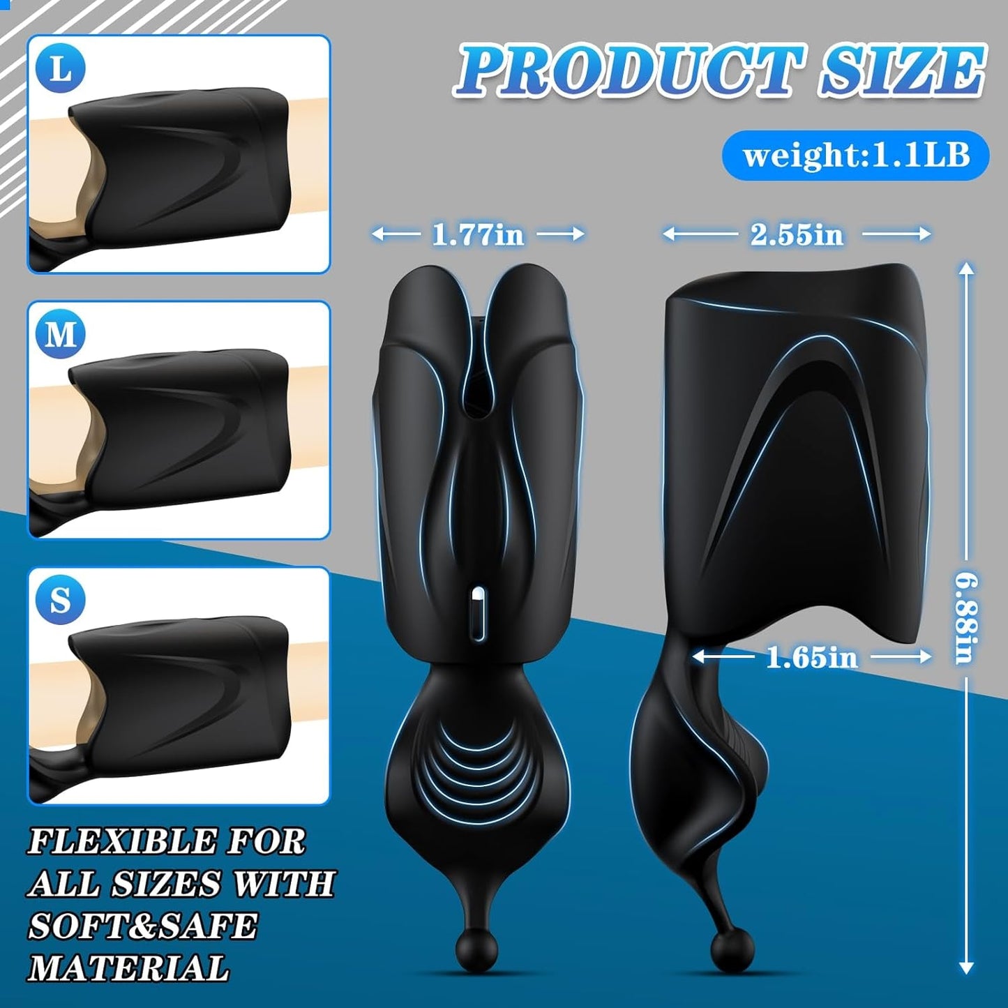 FlexGlide Male Trainer Vibrator Glans Stimulator - Vixen | Nova Network