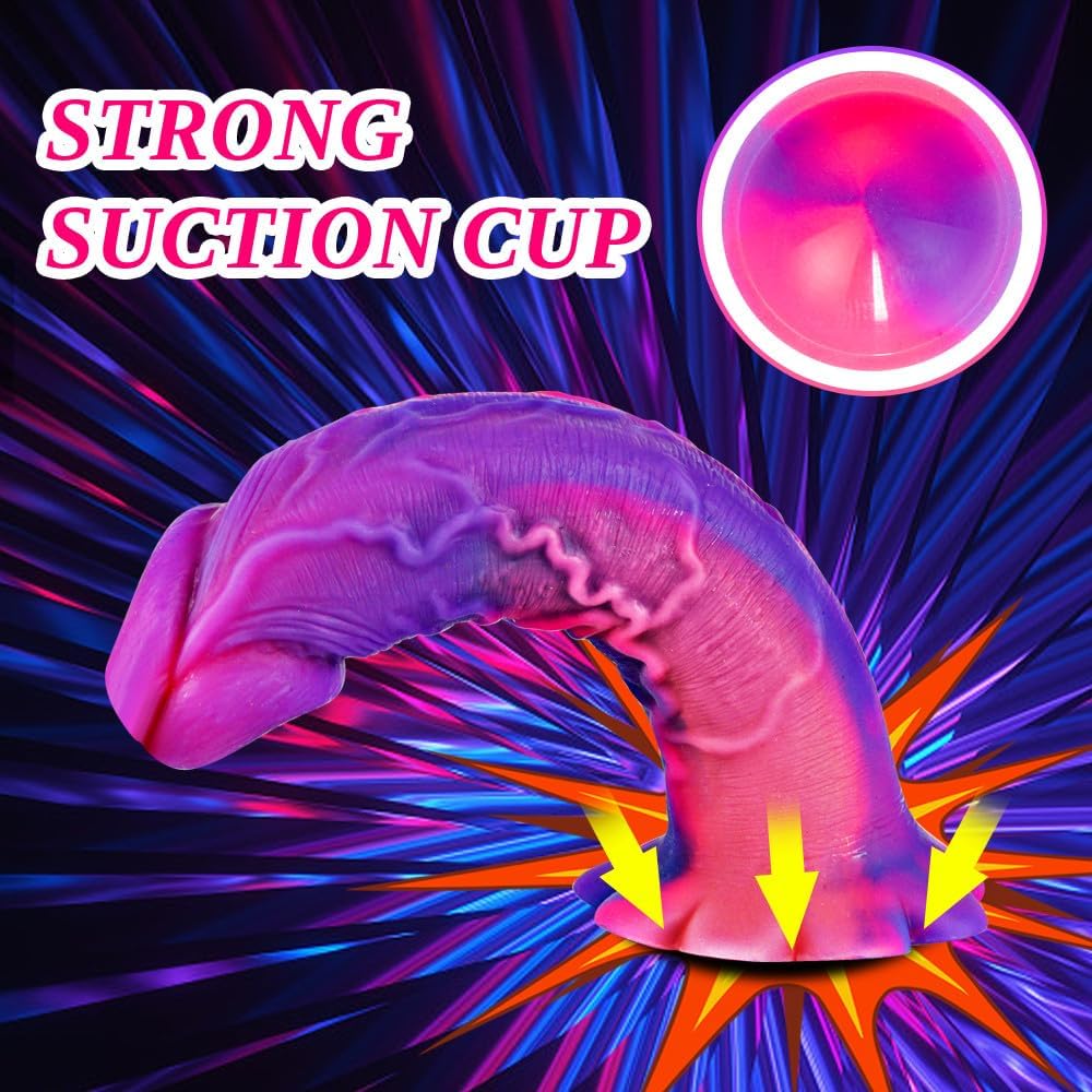 FlexGlow 8.2" Liquid Silicone Dildo - Vixen | Nova Network