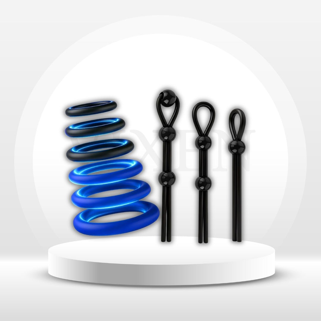 FlexLoop 9 - Piece Adjustable Cock Ring Set - Vixen | Nova Network