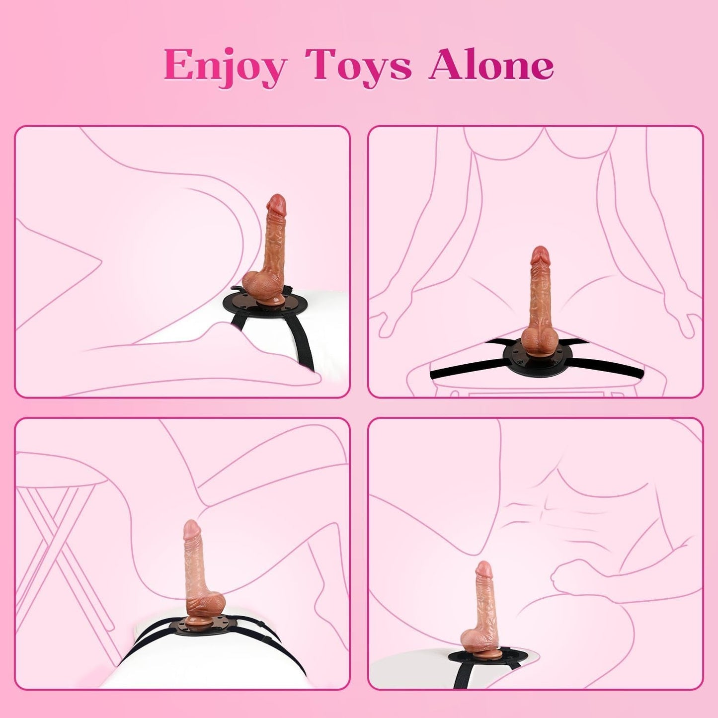 FlexMount Hands - Free Dildo Mount Saddle (Dildo Included) - Vixen | Nova Network