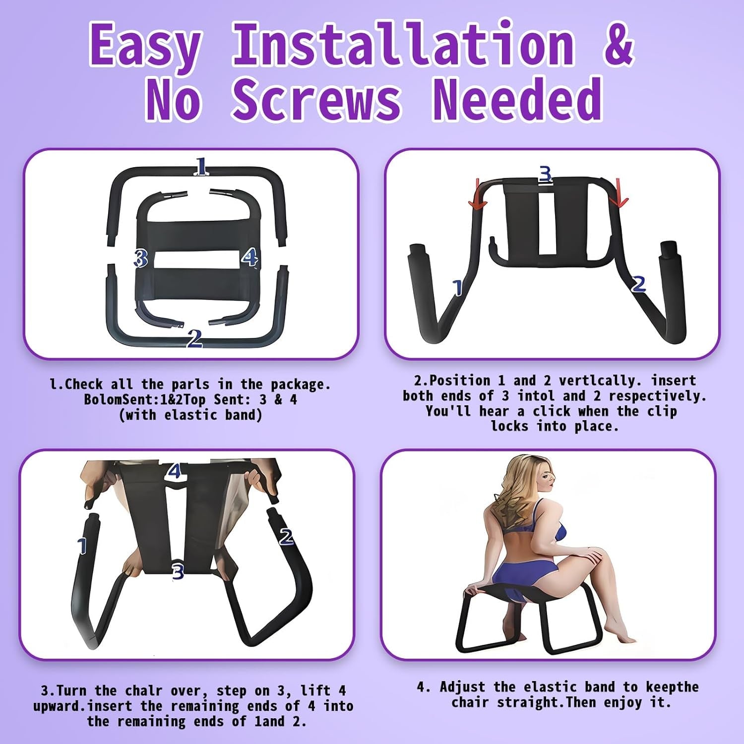 FlexRide Adjustable Bouncing Intimacy Sex Chair - Vixen | Nova Network