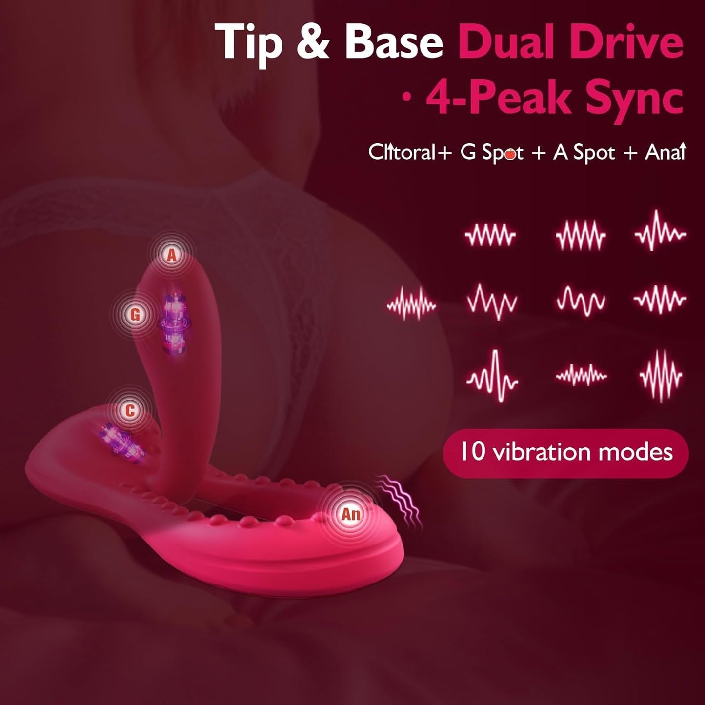 FlexSiren 360° Bendable Riding Dildo Vibrator - Vixen | Nova Network