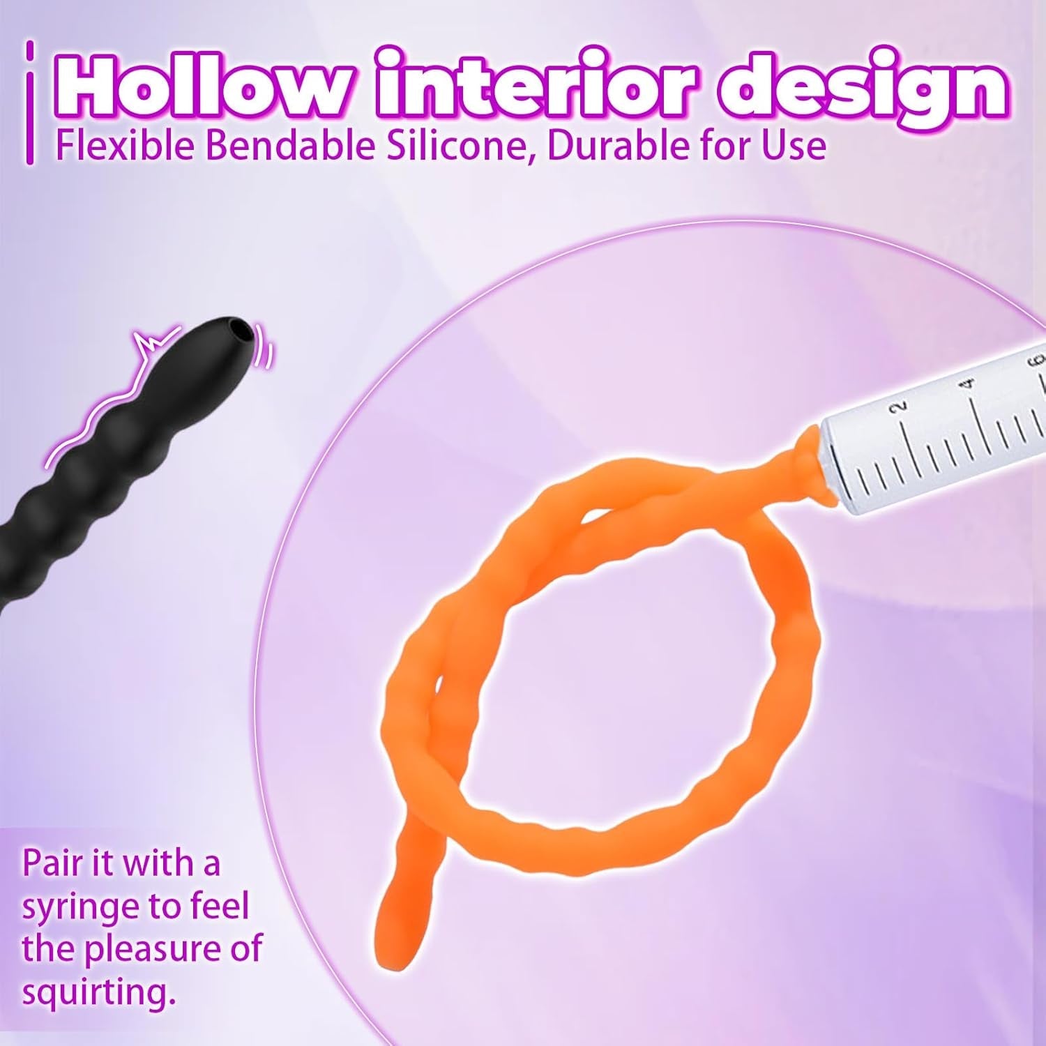 FlexTrio 3-Piece Hollow Silicone Urethral Sound Set - Vixen | Nova Network