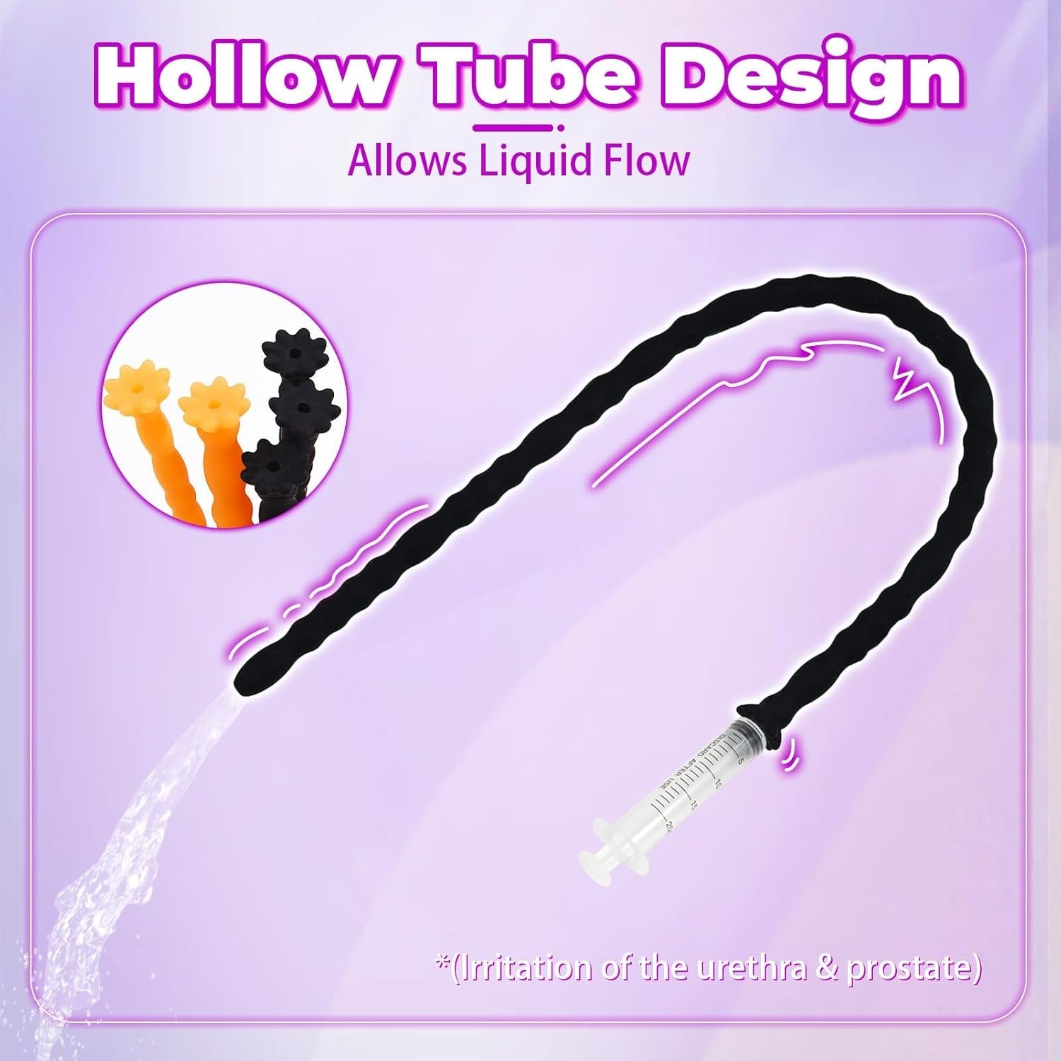 FlexTrio 3-Piece Hollow Silicone Urethral Sound Set - Vixen | Nova Network
