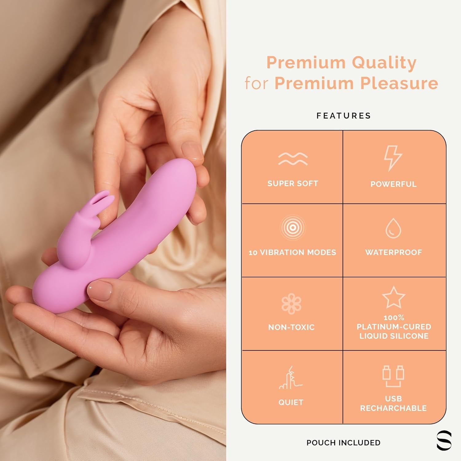 FlickerBunny Mini 10 - Mode Rabbit Vibrator - Vixen | Nova Network