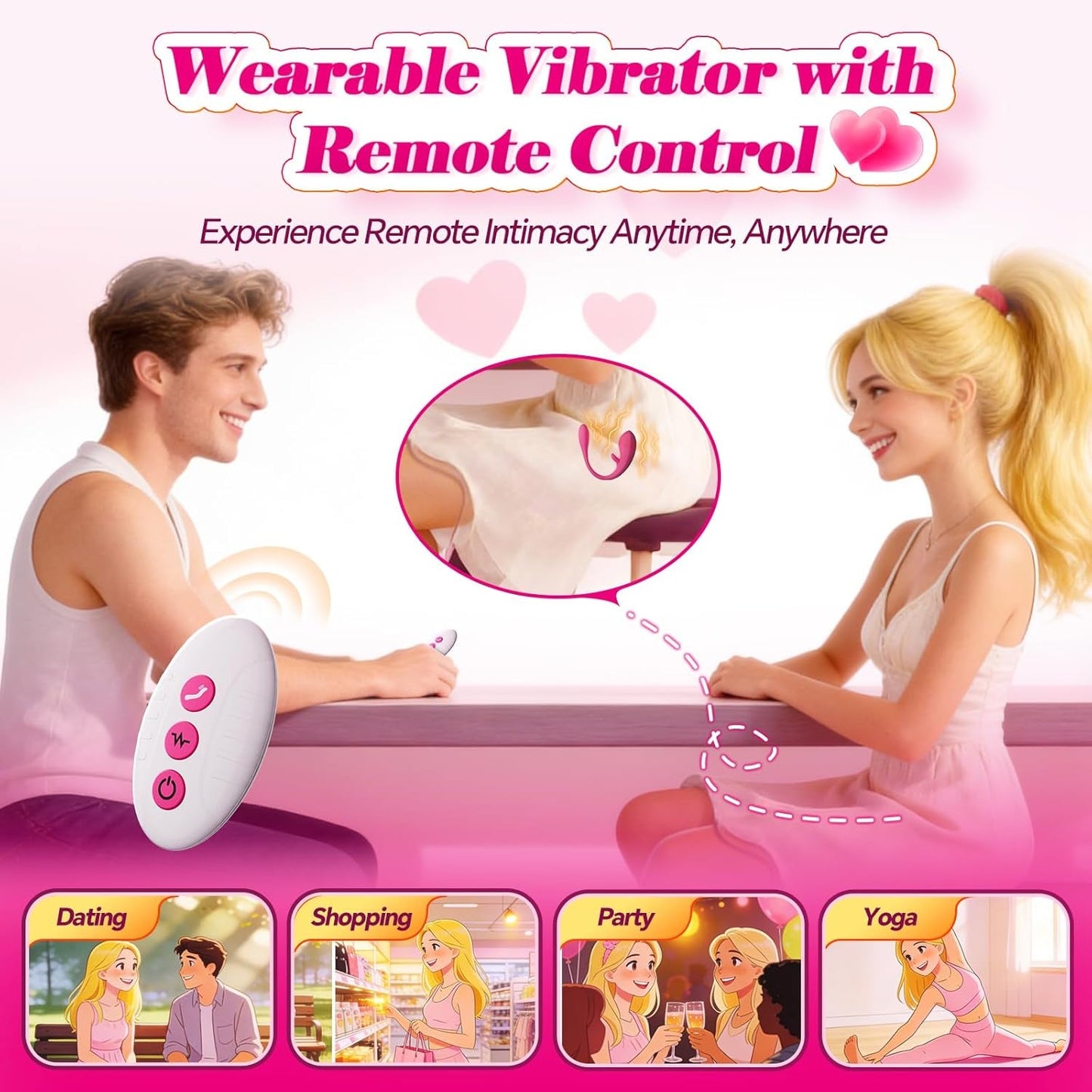 FlickWhisper App-Control Tapping Wearable Egg Vibrator - Vixen | Nova Network