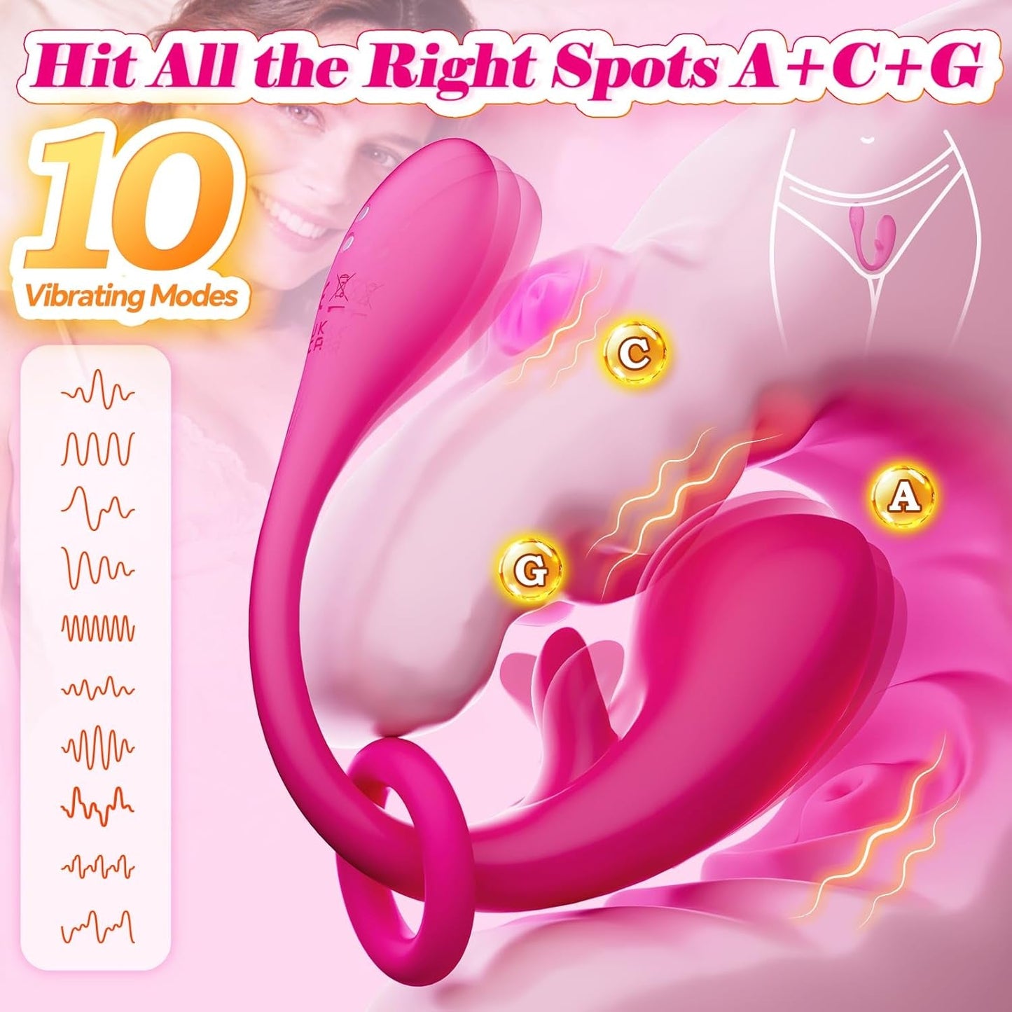 FlickWhisper App-Control Tapping Wearable Egg Vibrator - Vixen | Nova Network
