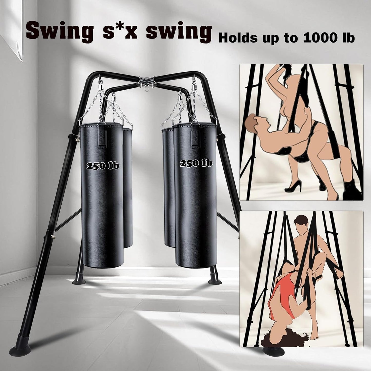 FloatThrone Heavy-Duty Sex Swing Stand 1000lb Frame - Vixen | Nova Network
