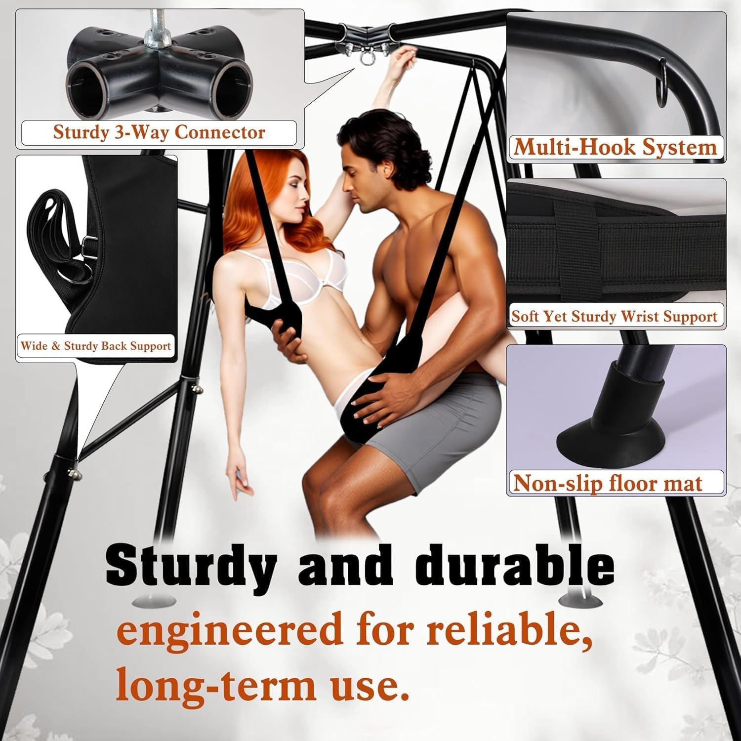 FloatThrone Heavy-Duty Sex Swing Stand 1000lb Frame - Vixen | Nova Network