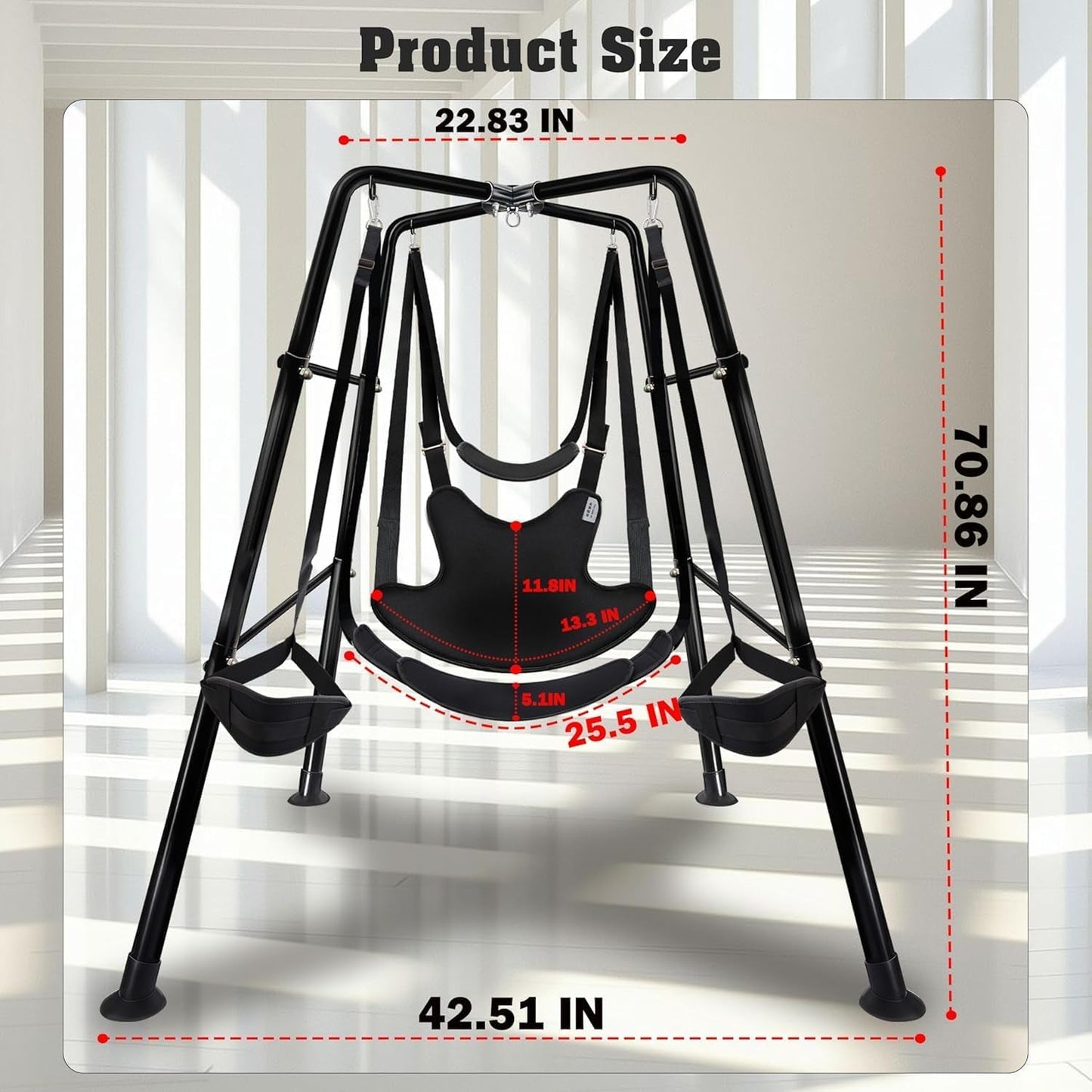 FloatThrone Heavy-Duty Sex Swing Stand 1000lb Frame - Vixen | Nova Network