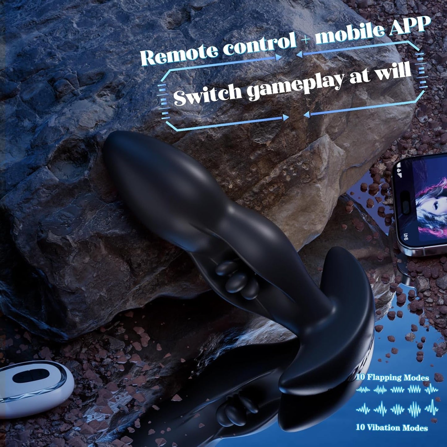 FlutterCore Flapping Prostate Massager & Anal Plug - Vixen | Nova Network