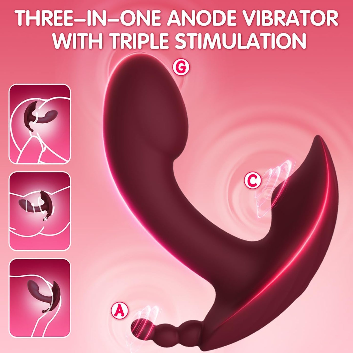 FlutterLink App Control Wearable Triple Stim Panty Vibrator - Vixen | Nova Network