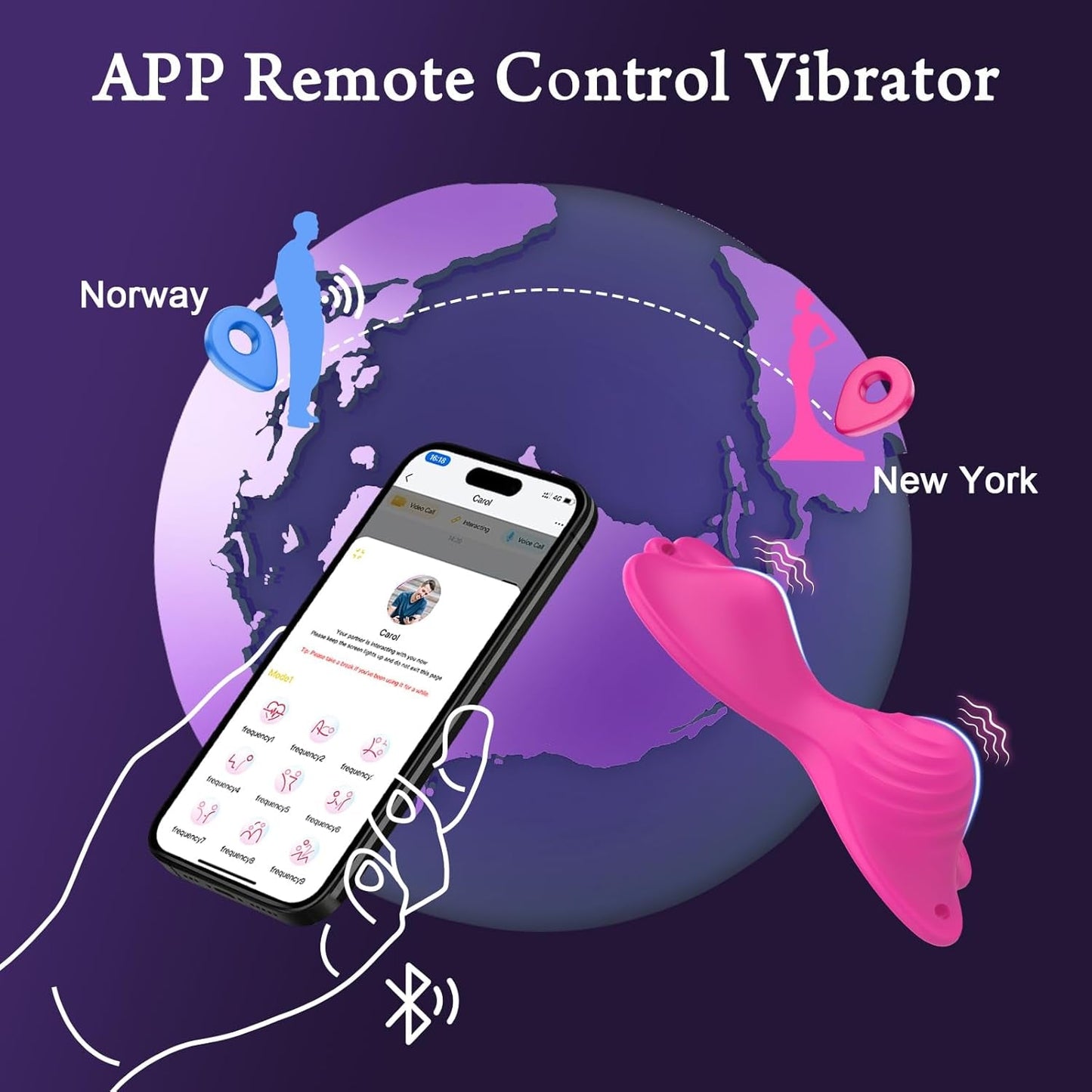 FlutterRide App Controlled Butterfly Ride - On Vibrator - Vixen | Nova Network