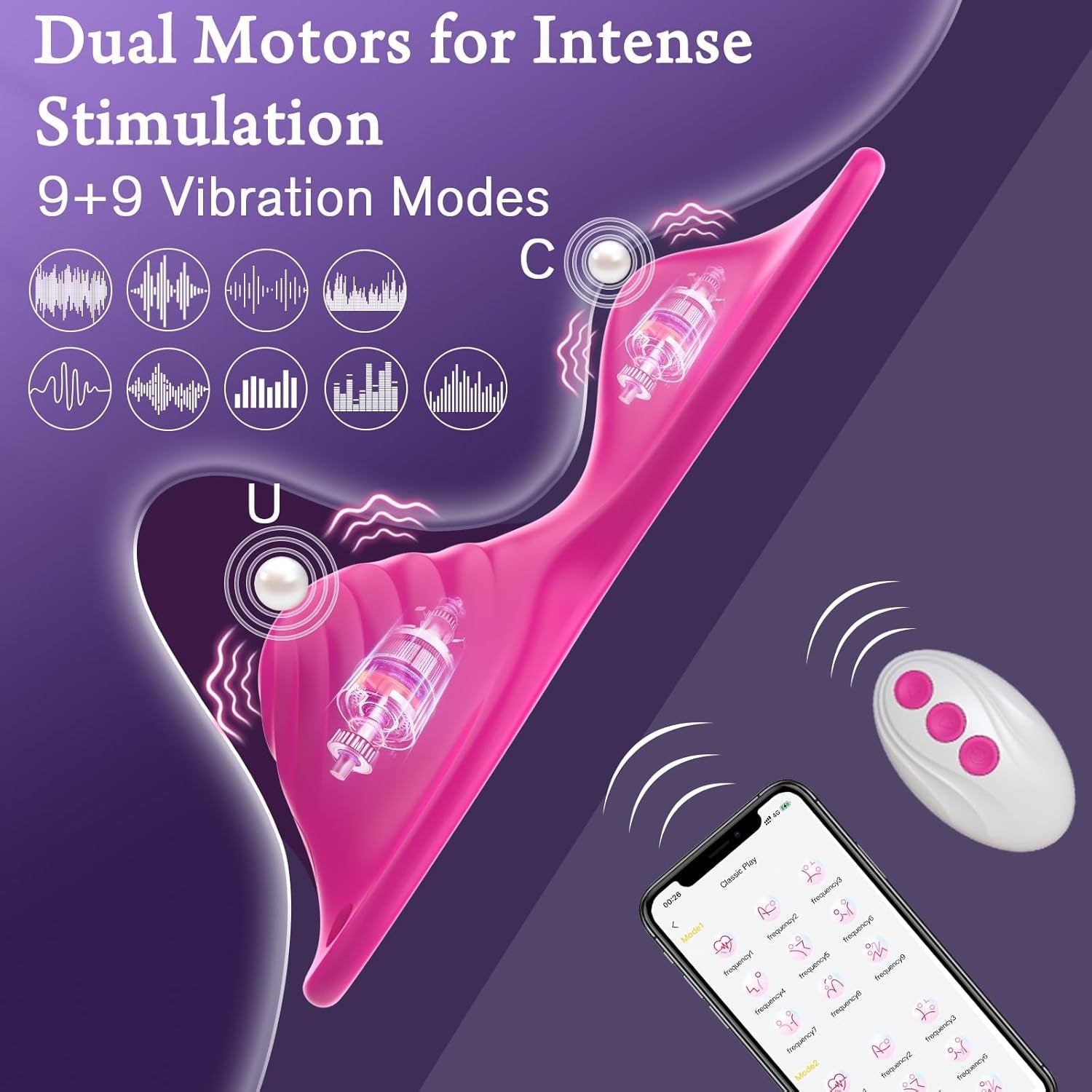 FlutterRide App Controlled Butterfly Ride - On Vibrator - Vixen | Nova Network