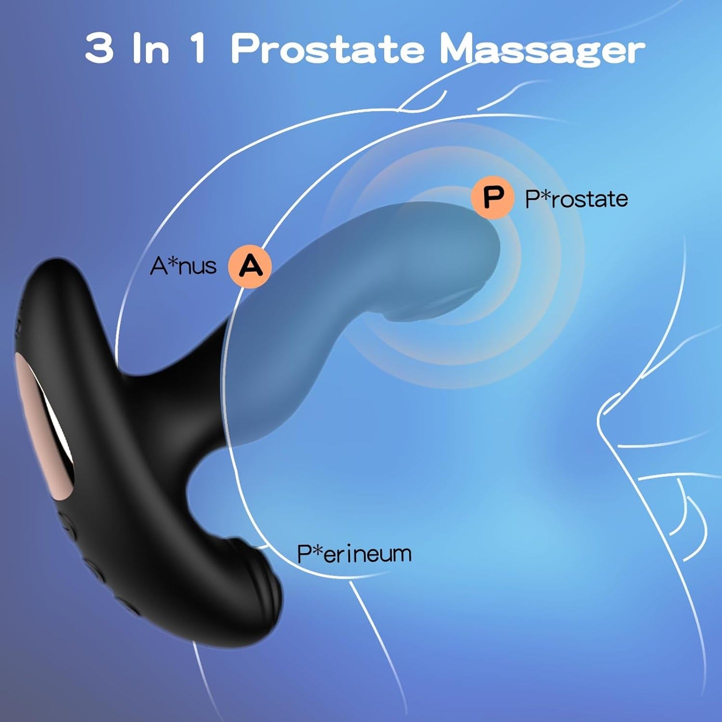 FlutterRush Remote Prostate Massager, 20 Modes - Vixen | Nova Network