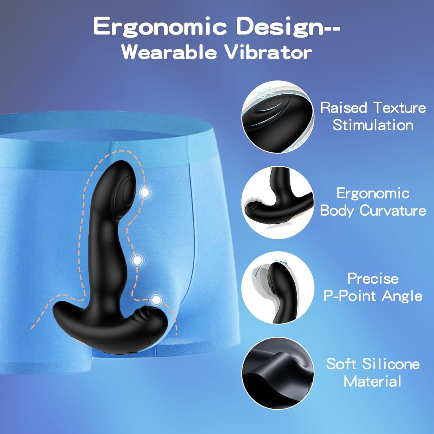 FlutterRush Remote Prostate Massager, 20 Modes - Vixen | Nova Network