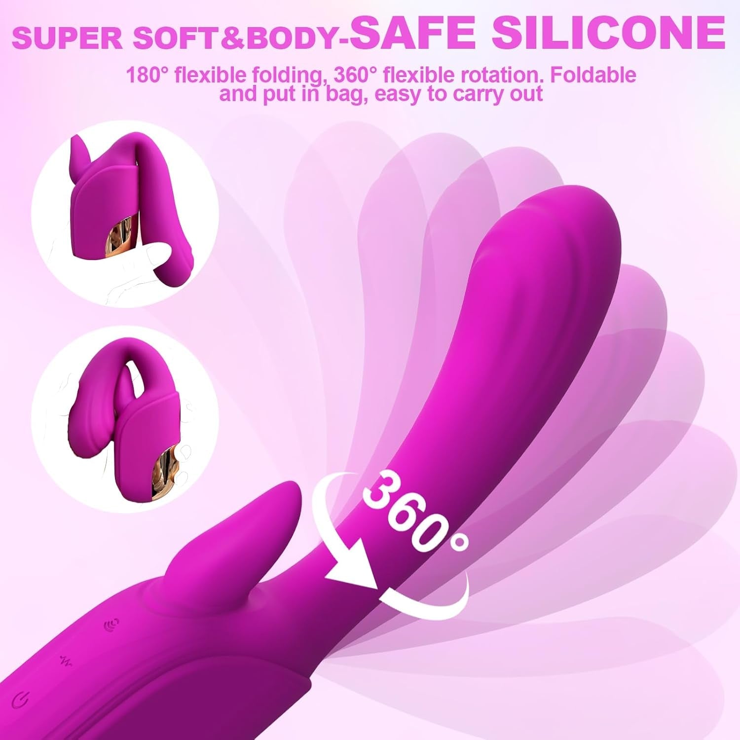 FlutterTongue Tongue Licking Rabbit Vibrator 12+12 Modes - Vixen | Nova Network