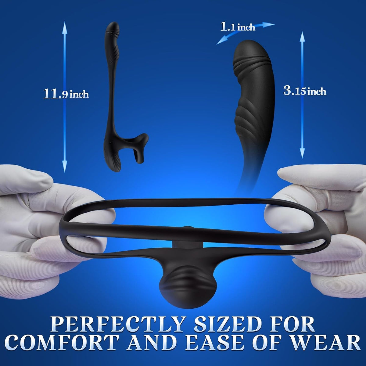 FourZone 4-in-1 Vibrating Cock Ring and Prostate Massager - Vixen Adult Playroom