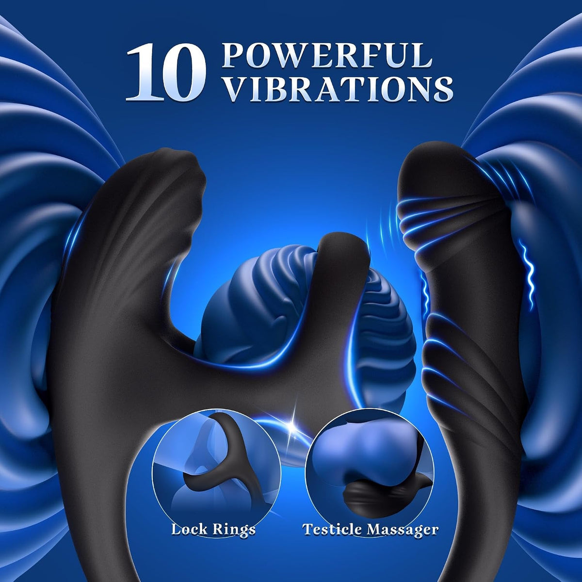 FourZone 4-in-1 Vibrating Cock Ring and Prostate Massager - Vixen Adult Playroom
