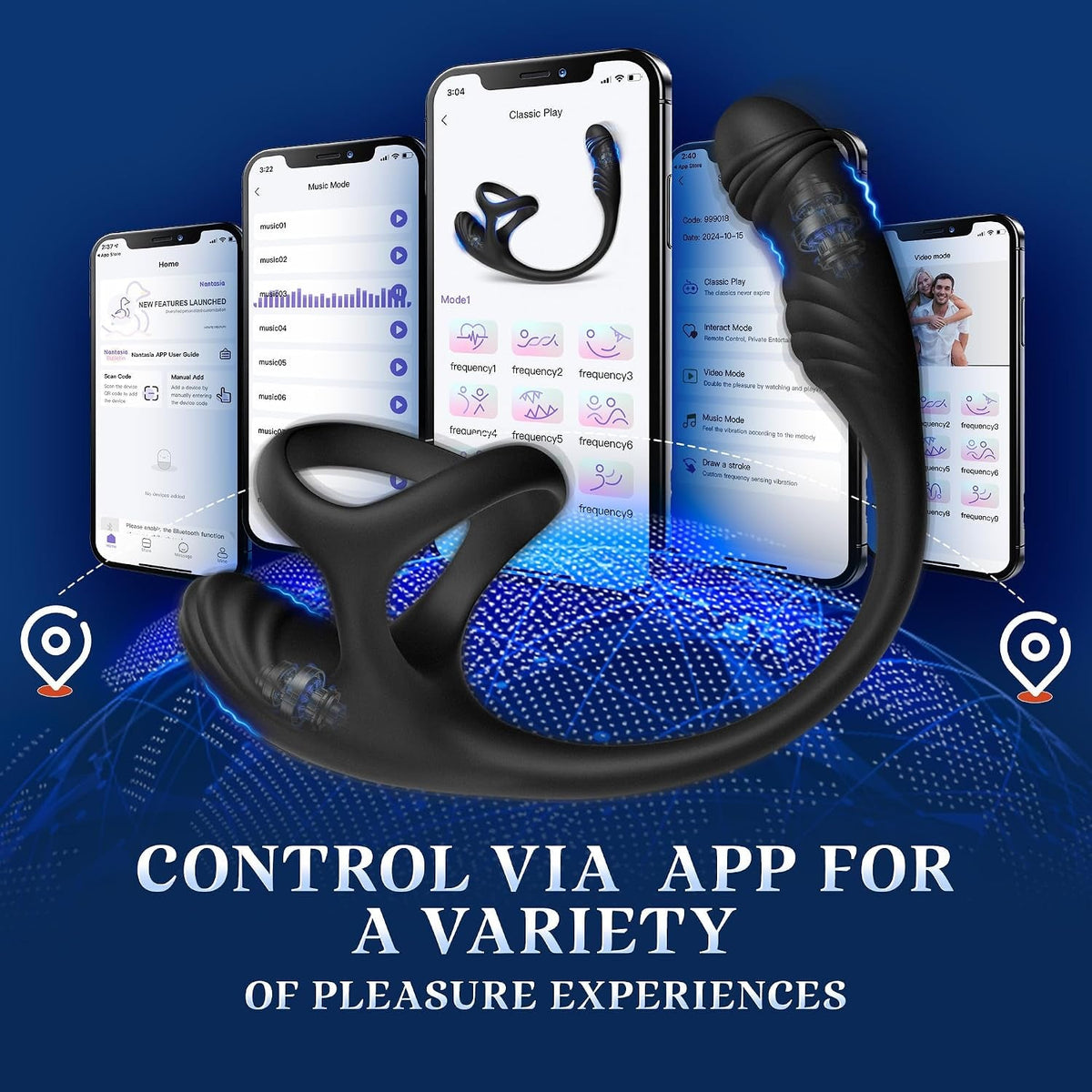 FourZone 4-in-1 Vibrating Cock Ring and Prostate Massager - Vixen Adult Playroom