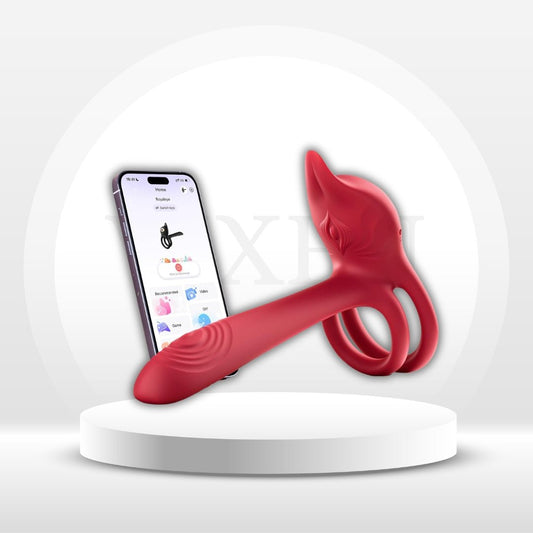 FoxBloom Vibrating Dual - Motor Cock Ring Clit Stimulator - Vixen | Nova Network