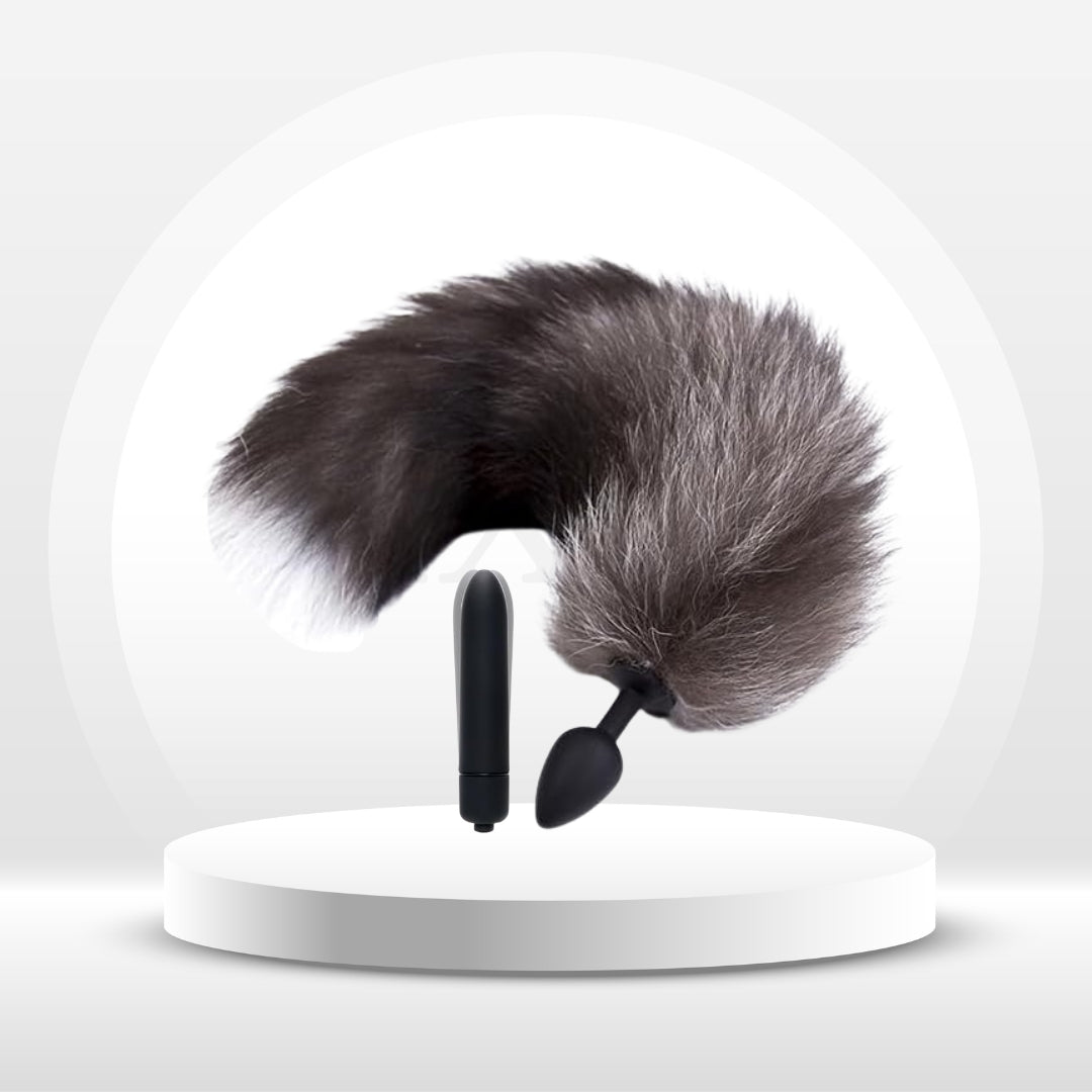 FoxPulse Bullet Vibrator Fox Tail Butt Plug Set - Vixen | Nova Network