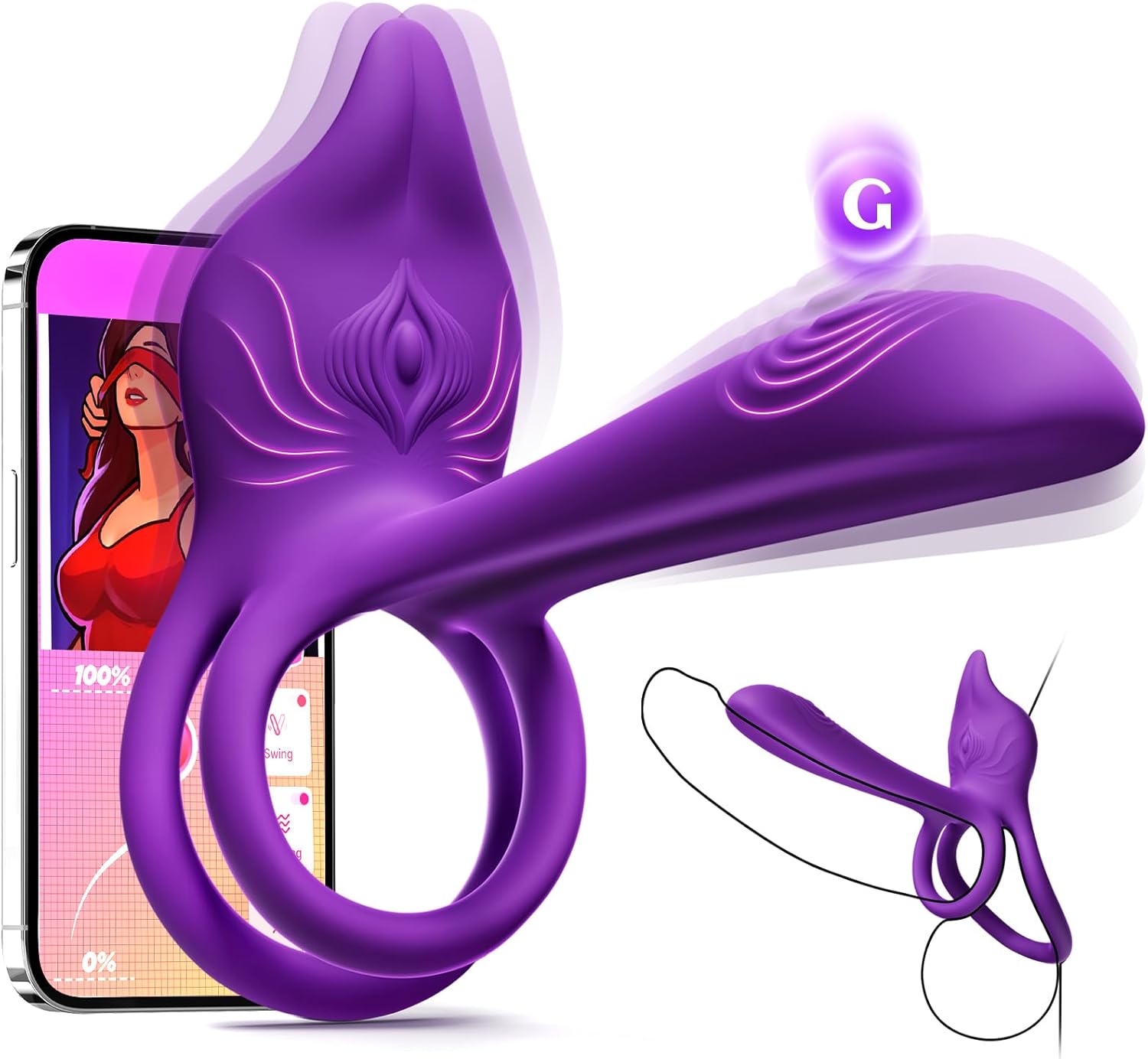 FoxPulse Couples Ring with Clit & G-Spot Vibrator Vixen | Nova Network FoxPulse Couples Ring with Clit & G-Spot Vibrator Vixen | Nova Network