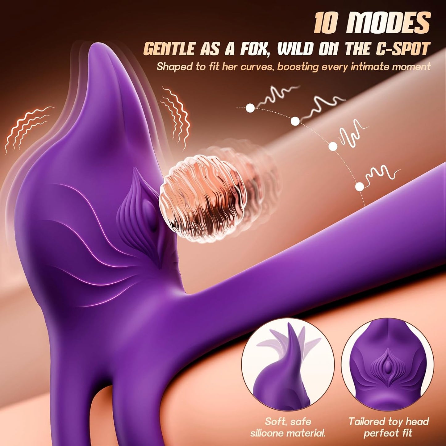 FoxPulse Couples Vibrating Cock Ring - Vixen | Nova Network
