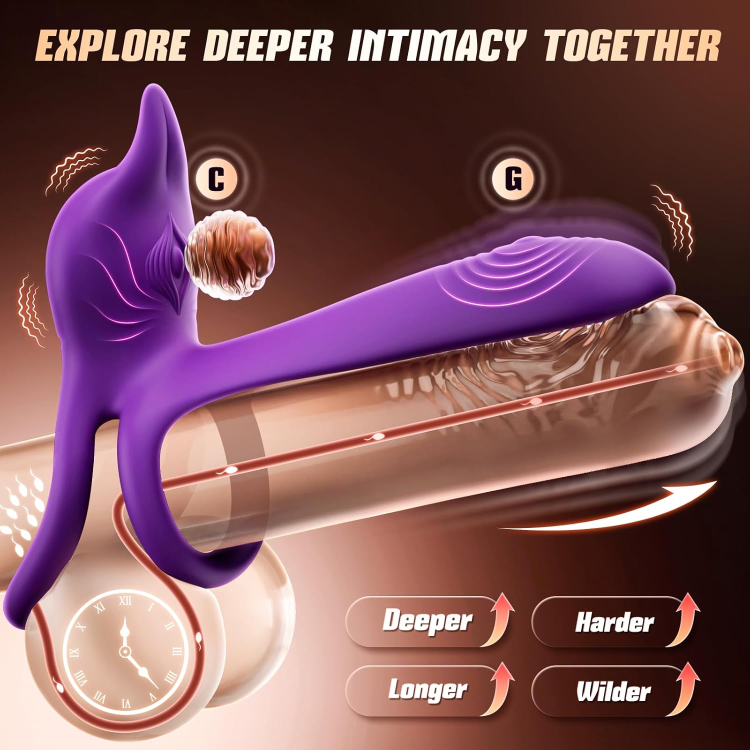 FoxPulse Couples Vibrating Cock Ring - Vixen | Nova Network