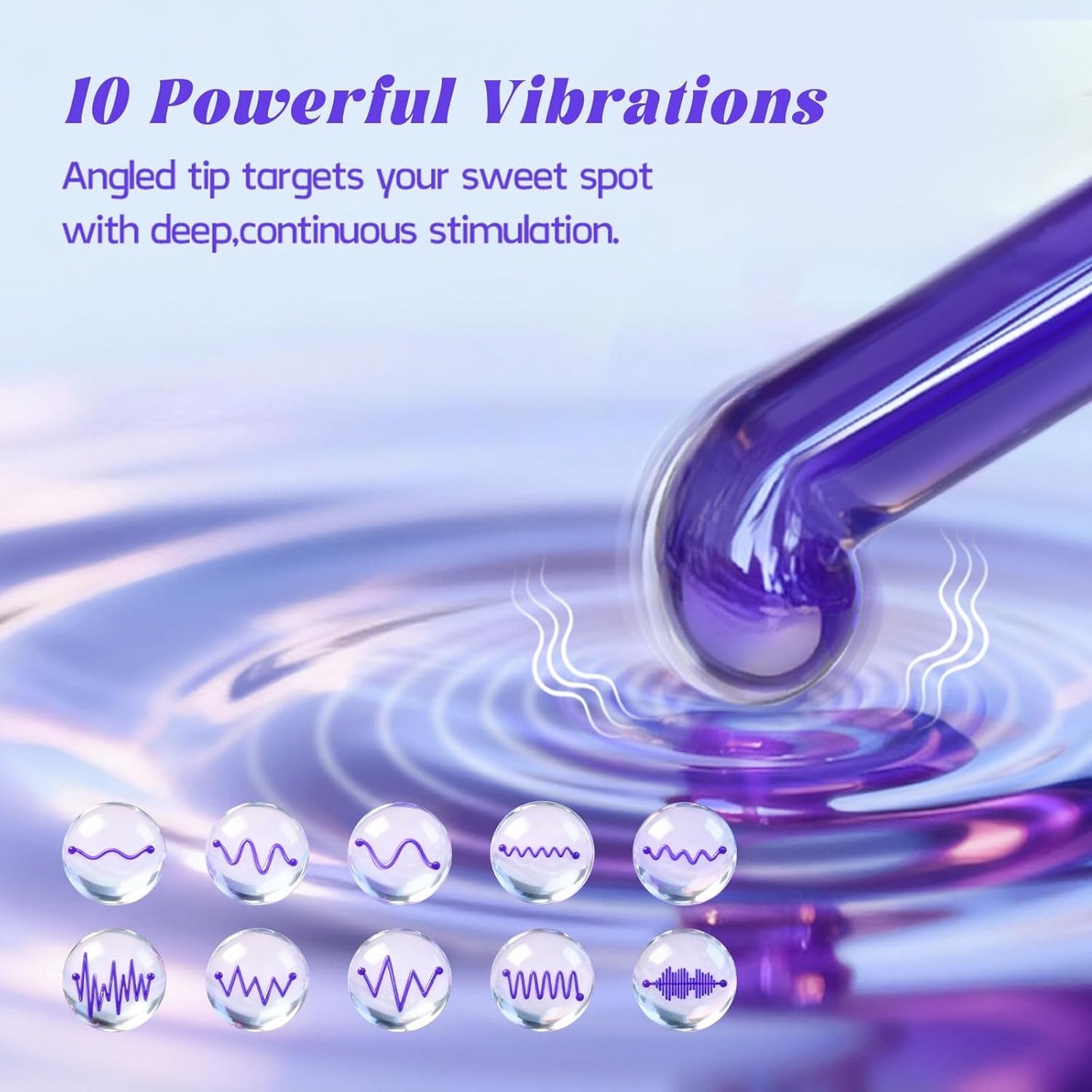 FrostedArc Curved Glass Bullet G - Spot Vibrator - Vixen | Nova Network
