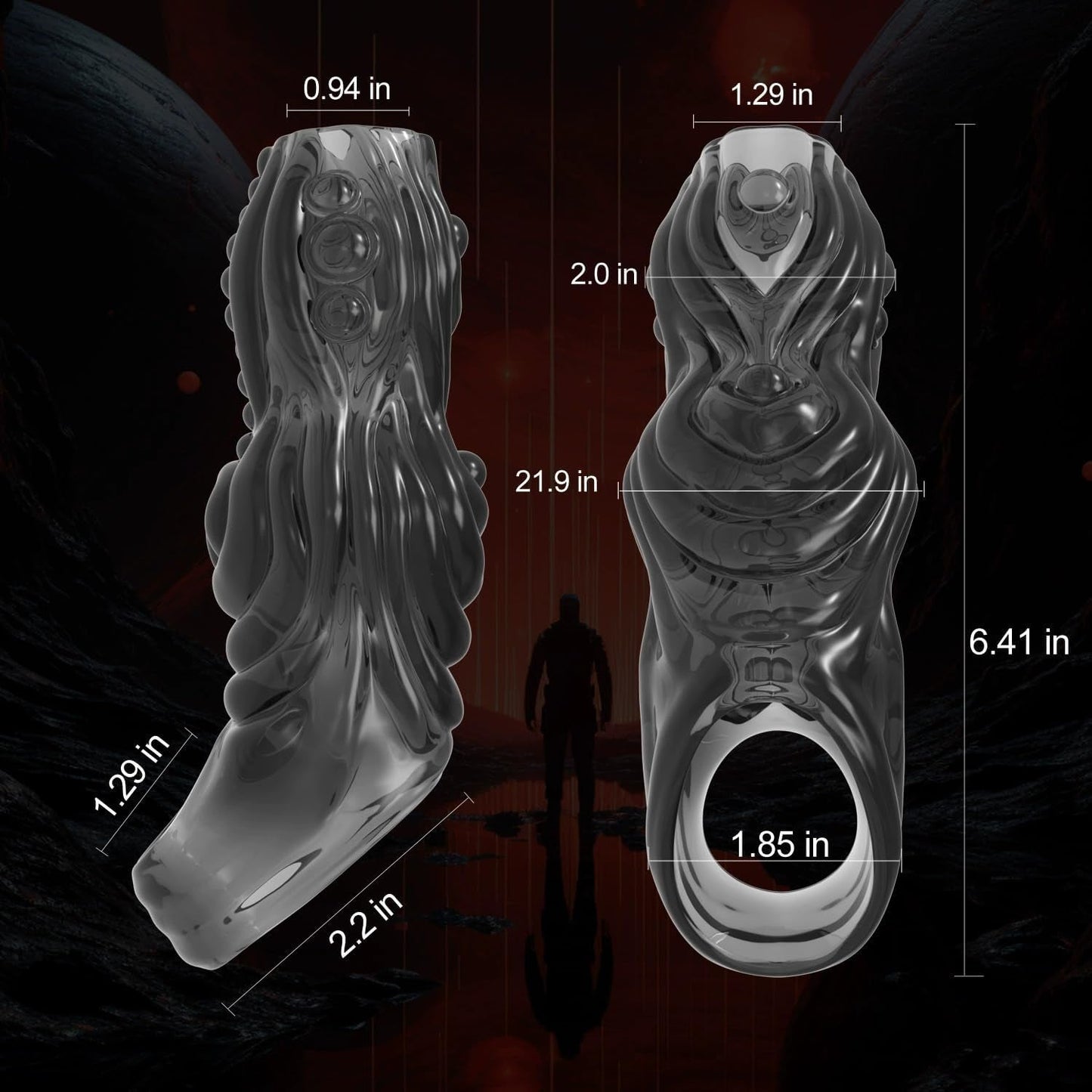 FullLock Monster Silicone Cock Sleeve Extender - Vixen | Nova Network