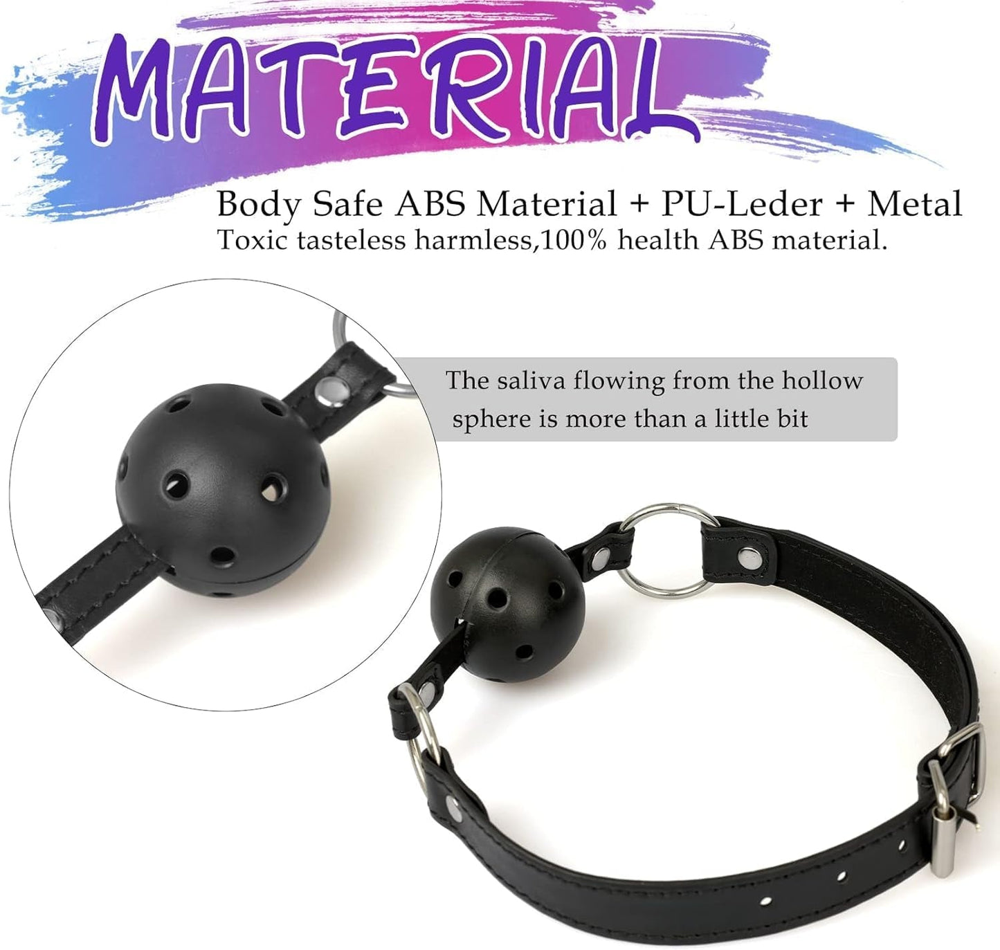 FullSurrender BDSM Bondage Set – Ball Gag, Nipple Clamps & Plug - Vixen Adult Playroom
