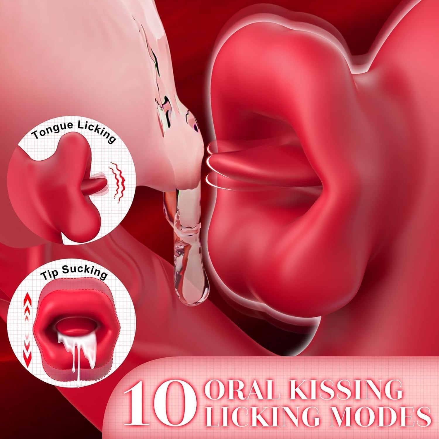 G Spot Vibrator Sex Toys for Women - Adult Female Sex Toy with 10 Flapping & Vibrating & Licking Biting Modes Tongue Toy for Women Clitoral Nipples Sex, Sucking Clit Vibrator Adult Sex Toys & Games - Vixen | Nova Network