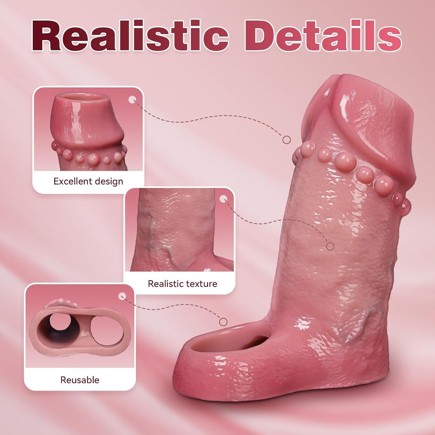 GirthGlide Silicone Penis Sleeve Extender - Vixen | Nova Network