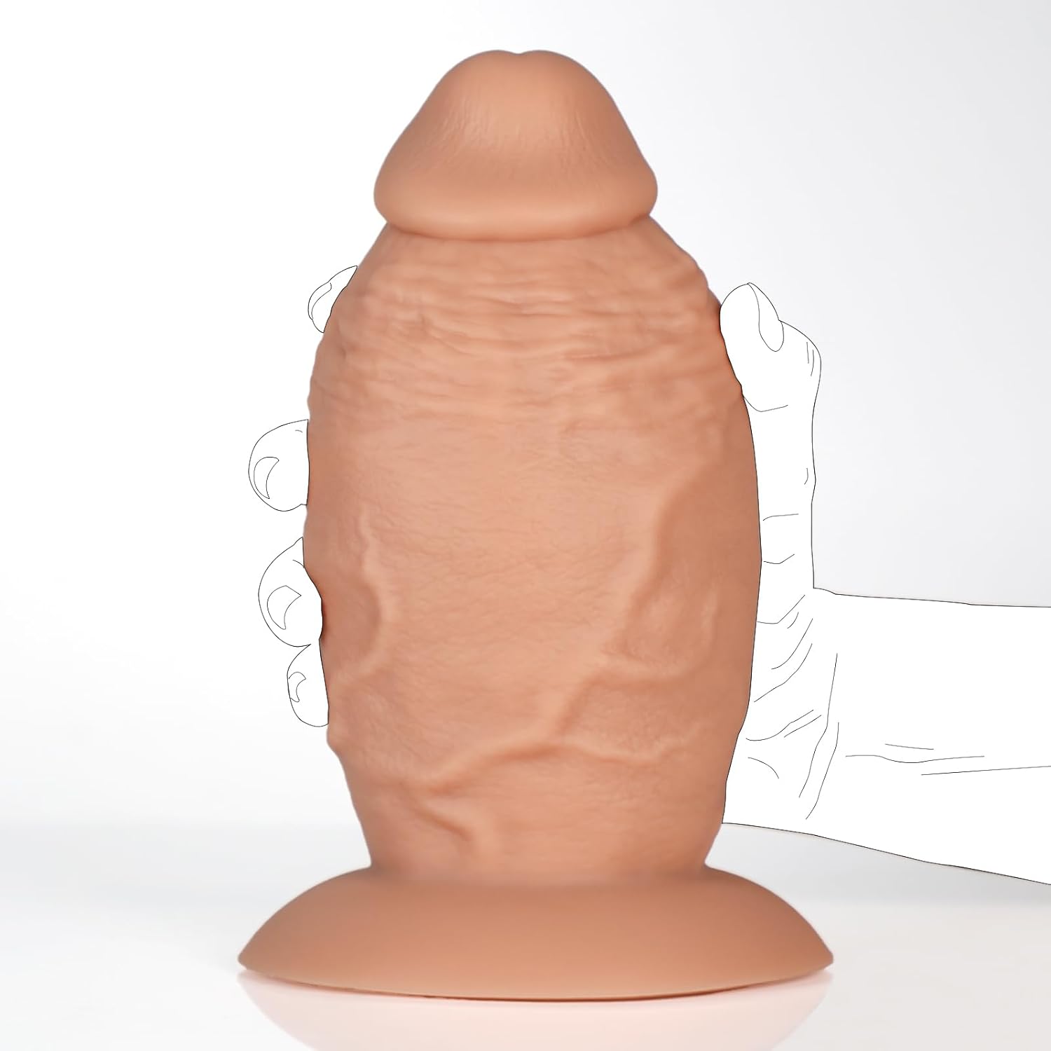 GirthMonarch 7.5" Extra Thick Dildo with Suction Base - Vixen | Nova Network