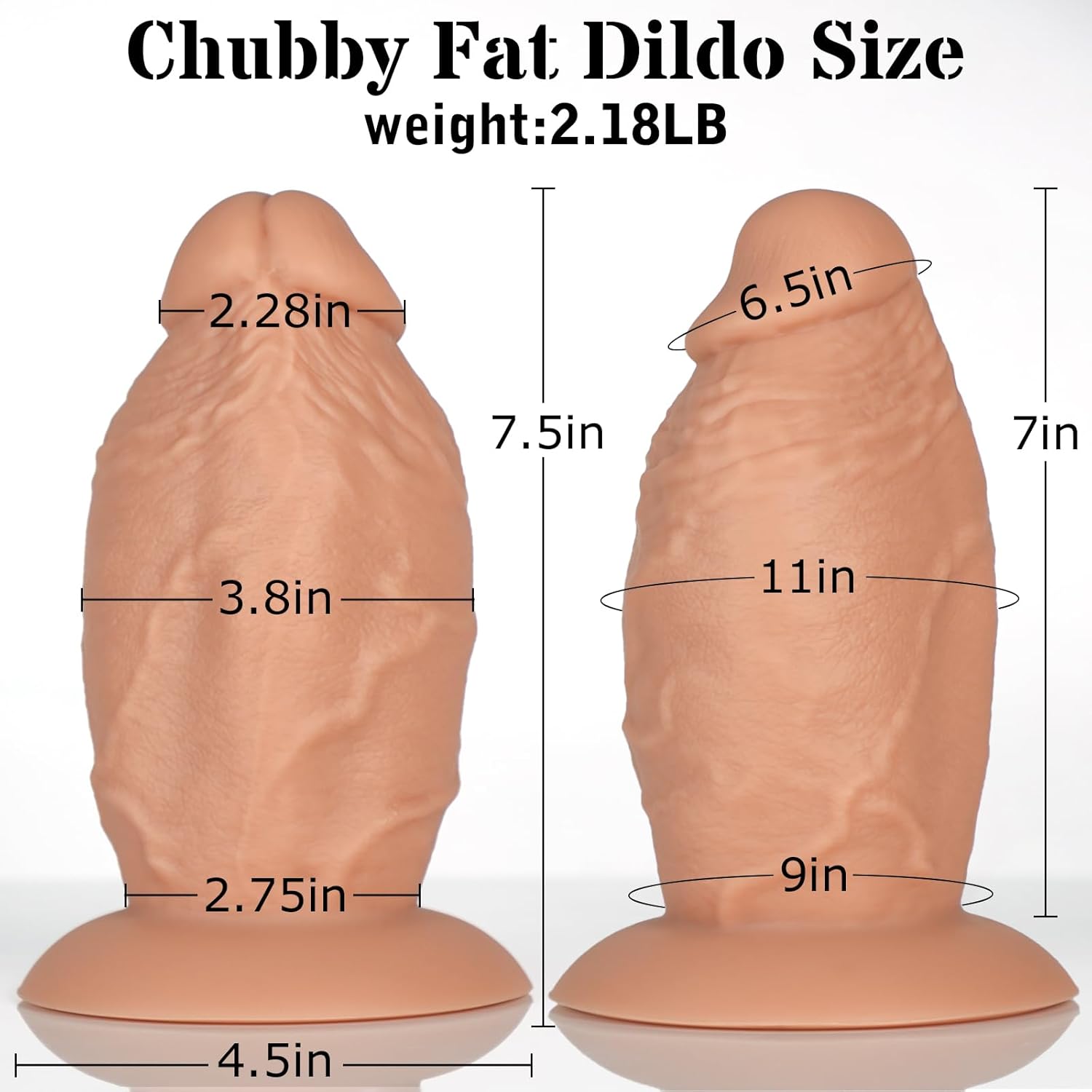 GirthMonarch 7.5" Extra Thick Dildo with Suction Base - Vixen | Nova Network