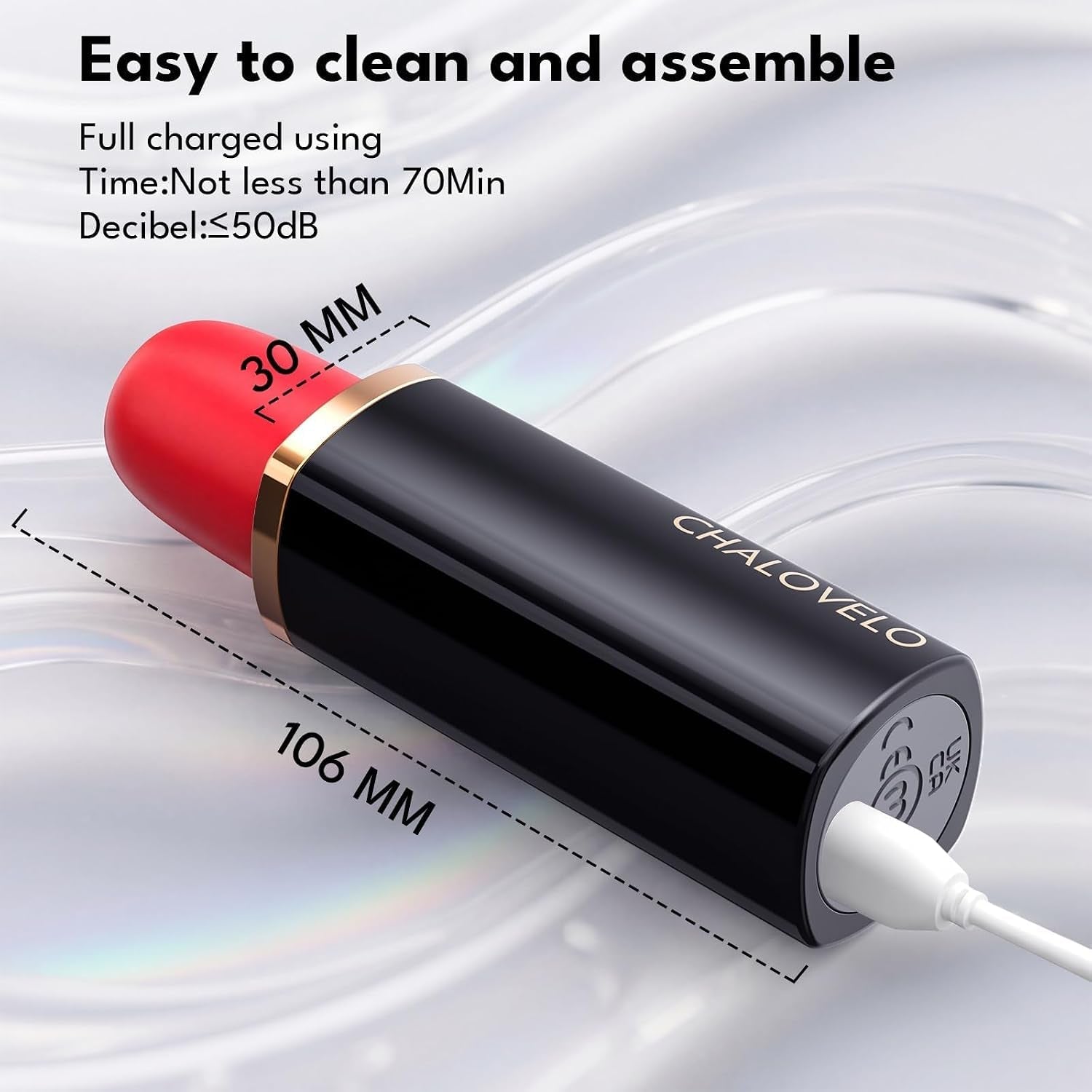 GlamourKiss Bullet Lipstick Clit Sucker – 9 Modes, 3 Tips - Vixen Adult Playroom