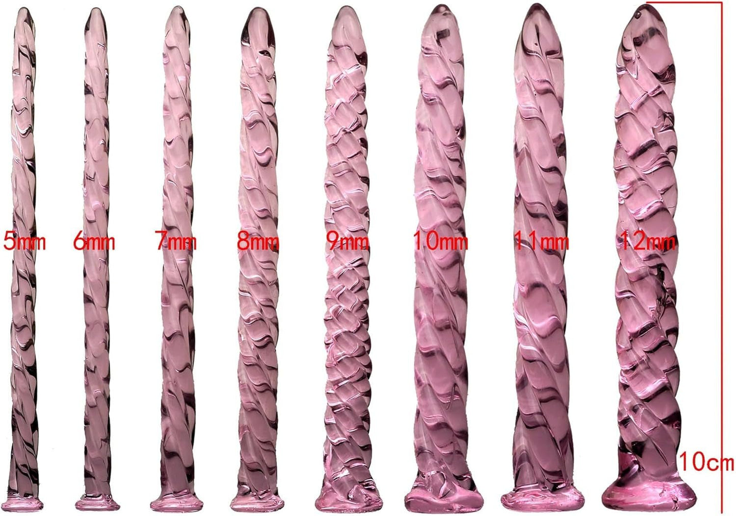 GlassGlide Glass Urethral Sound Kit 8 Sizes - Vixen | Nova Network