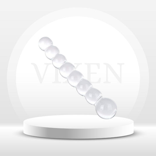 GlidePearl Dual Ended Glass Beads Plug - Vixen | Nova Network